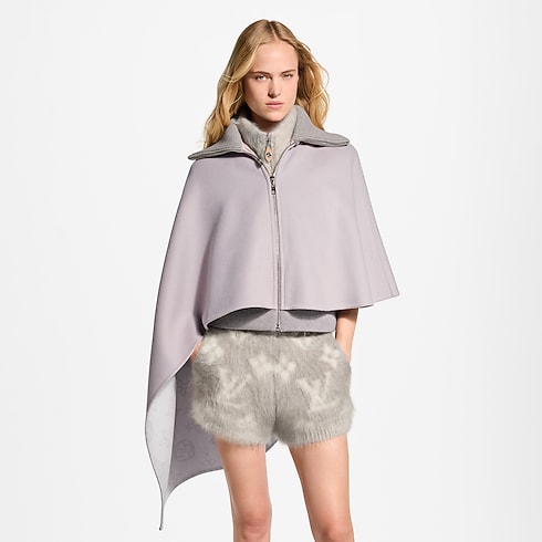 Ready-to-Wear Casacos e Jaquetas Casaco-capa Mahina Assimétrico | Louis Vuitton ® (Zoom no Produto)