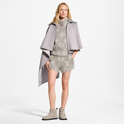 Ready-to-Wear Casacos e Jaquetas Casaco-capa Mahina Assimétrico | Louis Vuitton ® (Zoom no Produto)