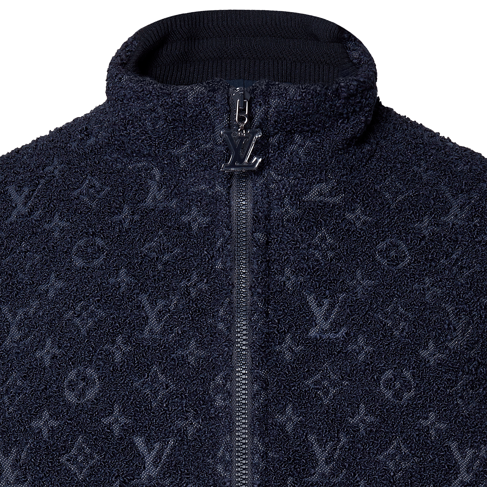  Ready-to-Wear Casacos e Agasalhos Casaco com Zíper Monogram em Lã Bouclé | Louis Vuitton ® (Zoom no Produto)