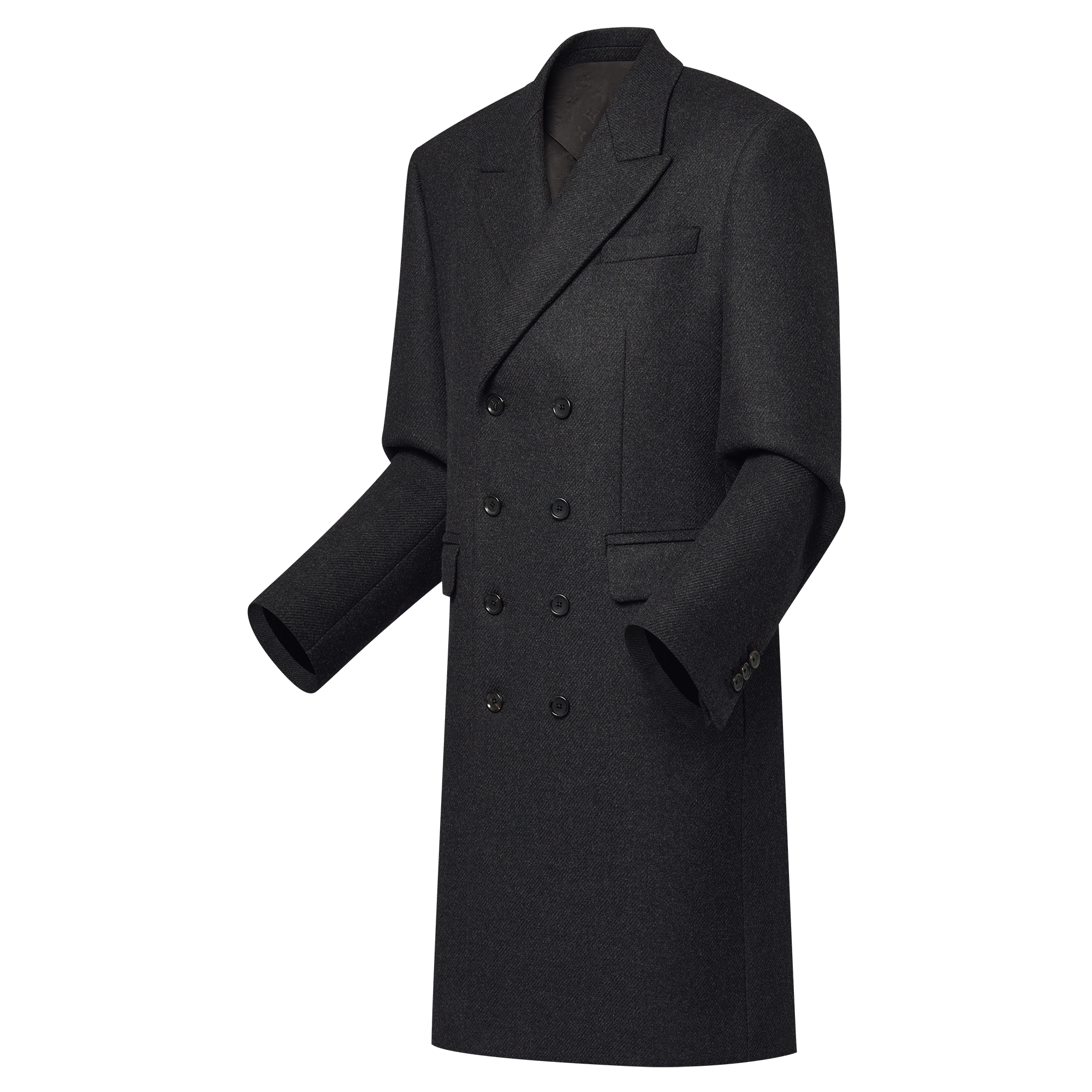  Ready-to-Wear Casacos e Agasalhos Casaco de Alfaiataria Dupla Face em Mescla de Cashmere e Lã | Louis Vuitton ® (Zoom no Produto)