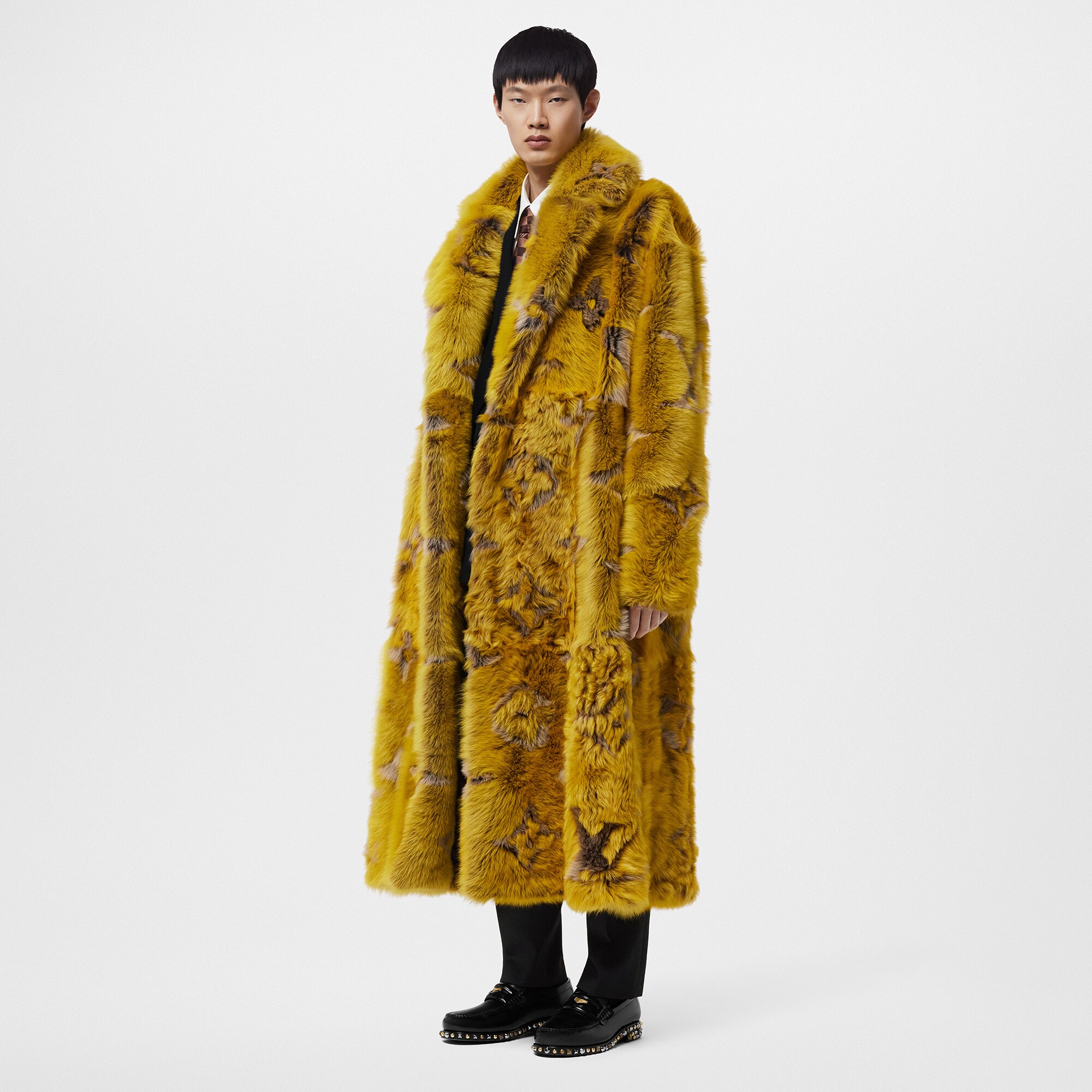  Ready-to-Wear Casacos e Agasalhos Casaco de Shearling com Monogram em Intarsia - Feito Sob Encomenda | Louis Vuitton ® (Zoom no Produto)