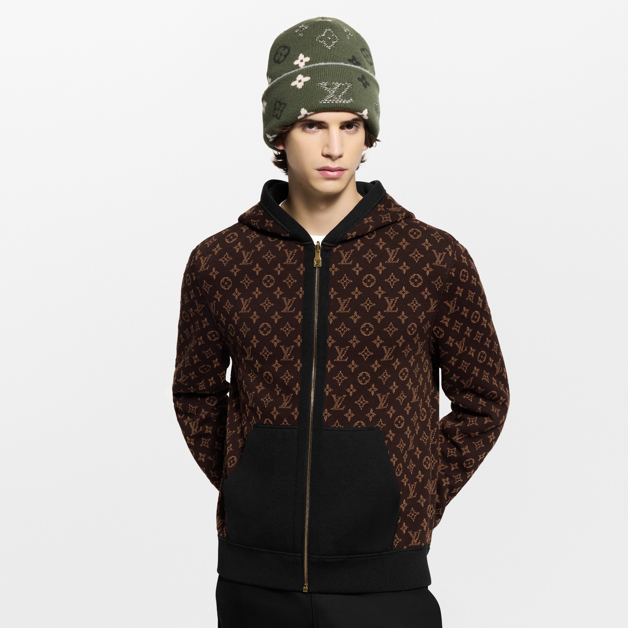  Ready-to-Wear Todas as Roupas Casaco Dupla Face Reversível com Capuz Monogram | Louis Vuitton ® (Zoom no Produto)