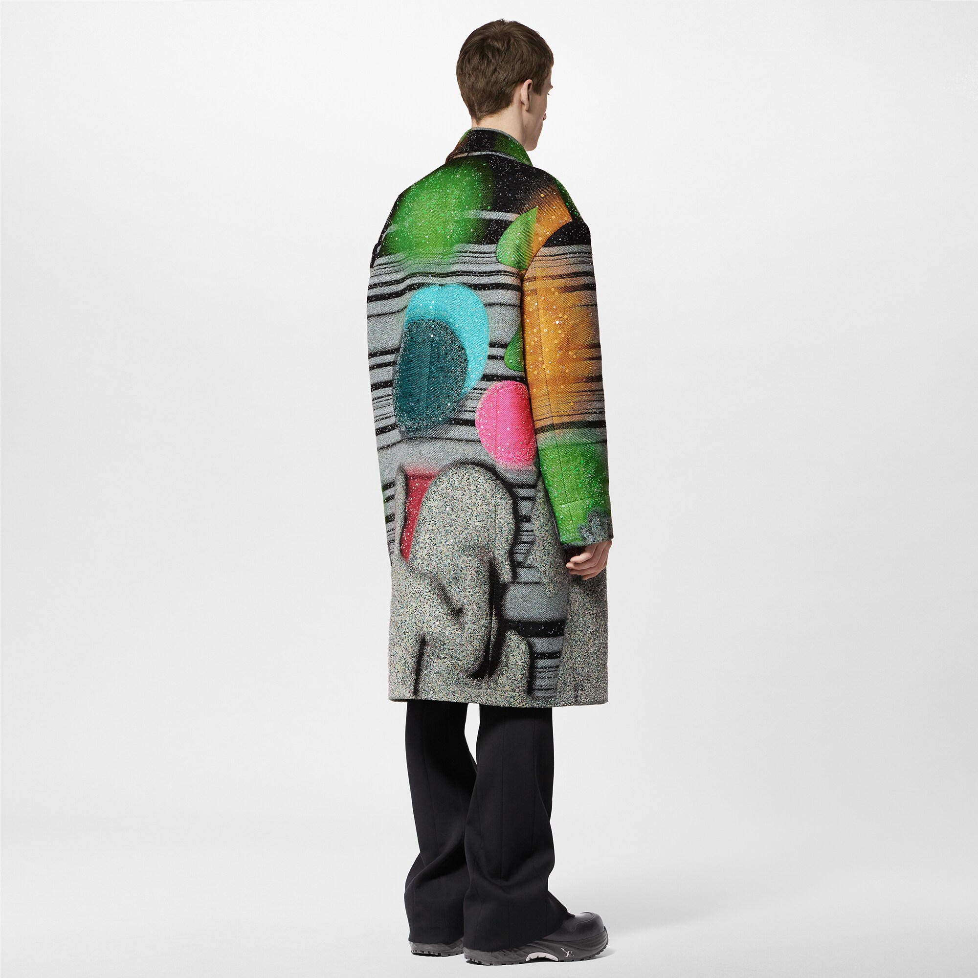  Discontinued Product Obs 1 Casaco em Jacquard de Lã Feito Sob Encomenda | Louis Vuitton ® (Zoom no Produto)