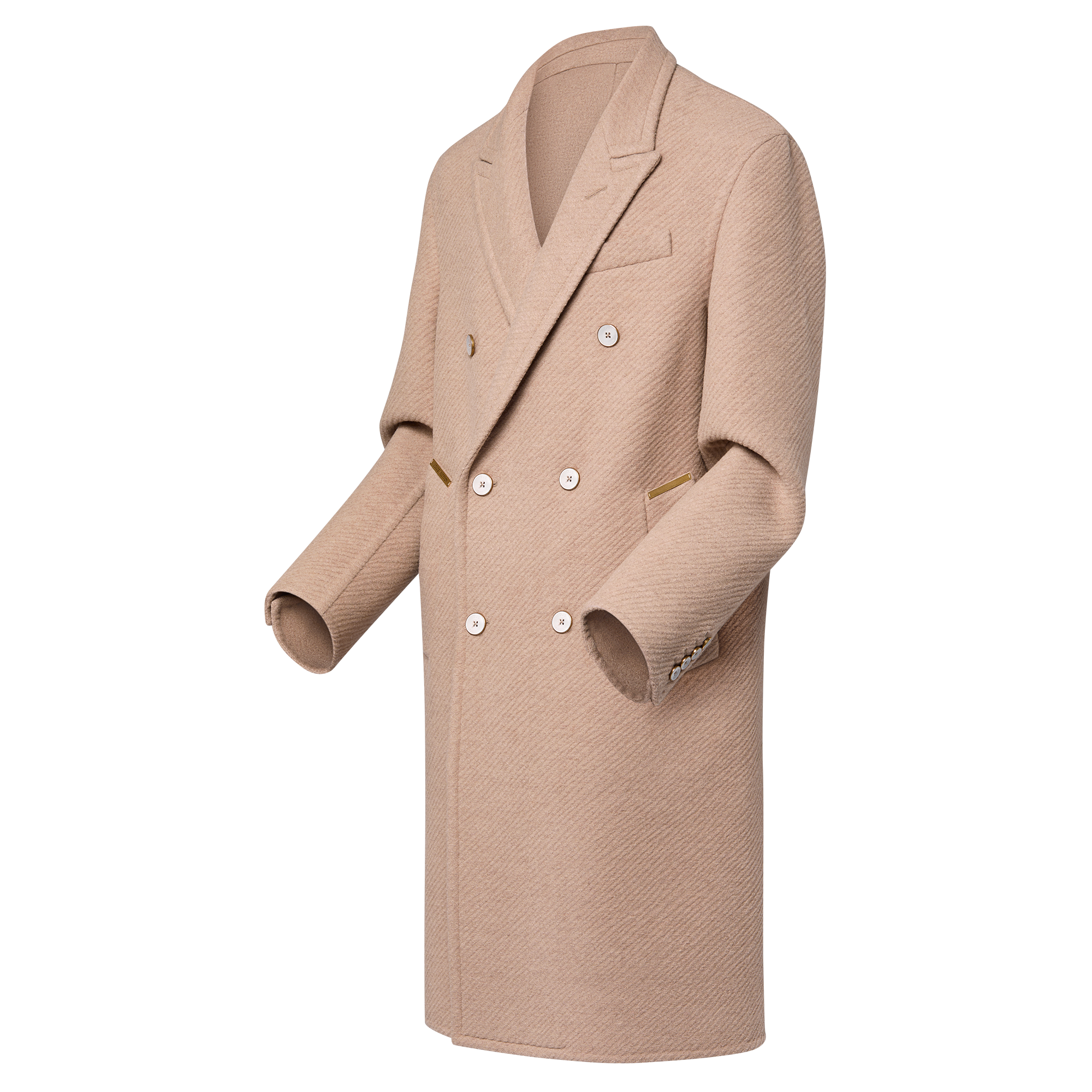  Ready-to-Wear Casacos e Agasalhos Casaco Trespassado Dupla Face em Mescla de Seda e Lã | Louis Vuitton ® (Zoom no Produto)