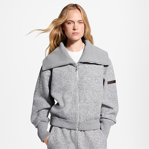 Ready-to-Wear Camisetas e Moletons Cashmere Zip-Up Jacket | Louis Vuitton ® (Zoom no Produto)
