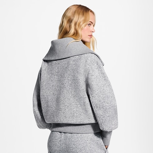 Ready-to-Wear Camisetas e Moletons Cashmere Zip-Up Jacket | Louis Vuitton ® (Zoom no Produto)