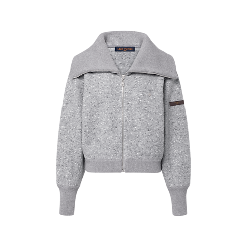 Ready-to-Wear Camisetas e Moletons Cashmere Zip-Up Jacket | Louis Vuitton ® (Zoom no Produto)
