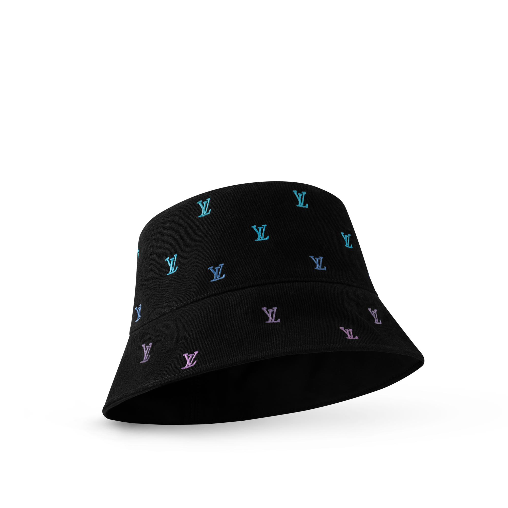 S00 Acessórios Chapéus, Gorros e Luvas Chapéu Bucket Reversível LV Blason Shading Denim | Louis Vuitton ® (Zoom no Produto)