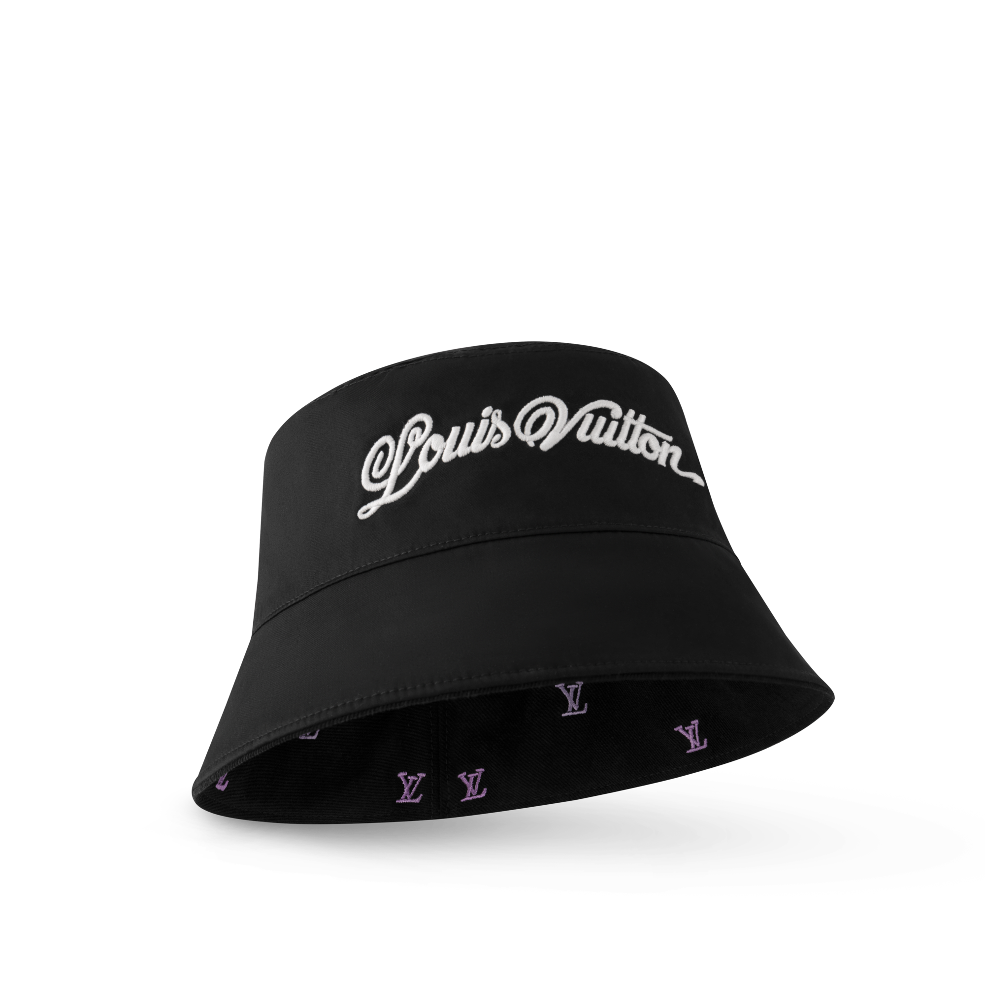 S00 Acessórios Chapéus, Gorros e Luvas Chapéu Bucket Reversível LV Blason Shading Denim | Louis Vuitton ® (Zoom no Produto)