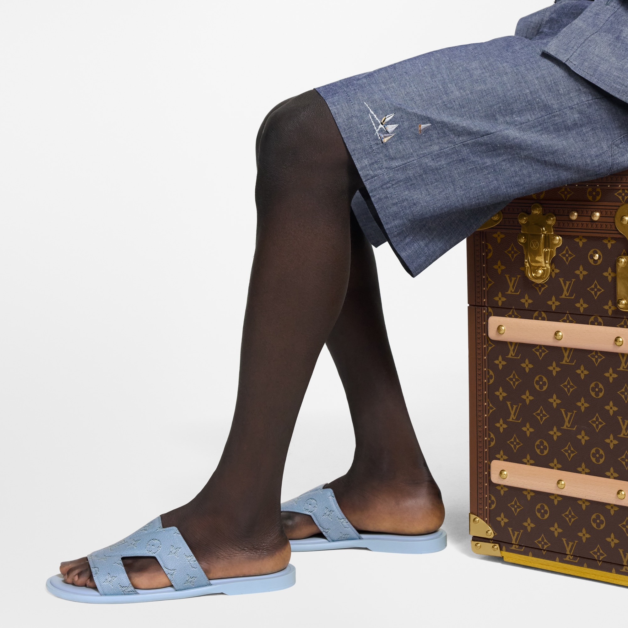  Sapatos Chinelos Chinelo LV Oasis | Louis Vuitton ® (Zoom no Produto)