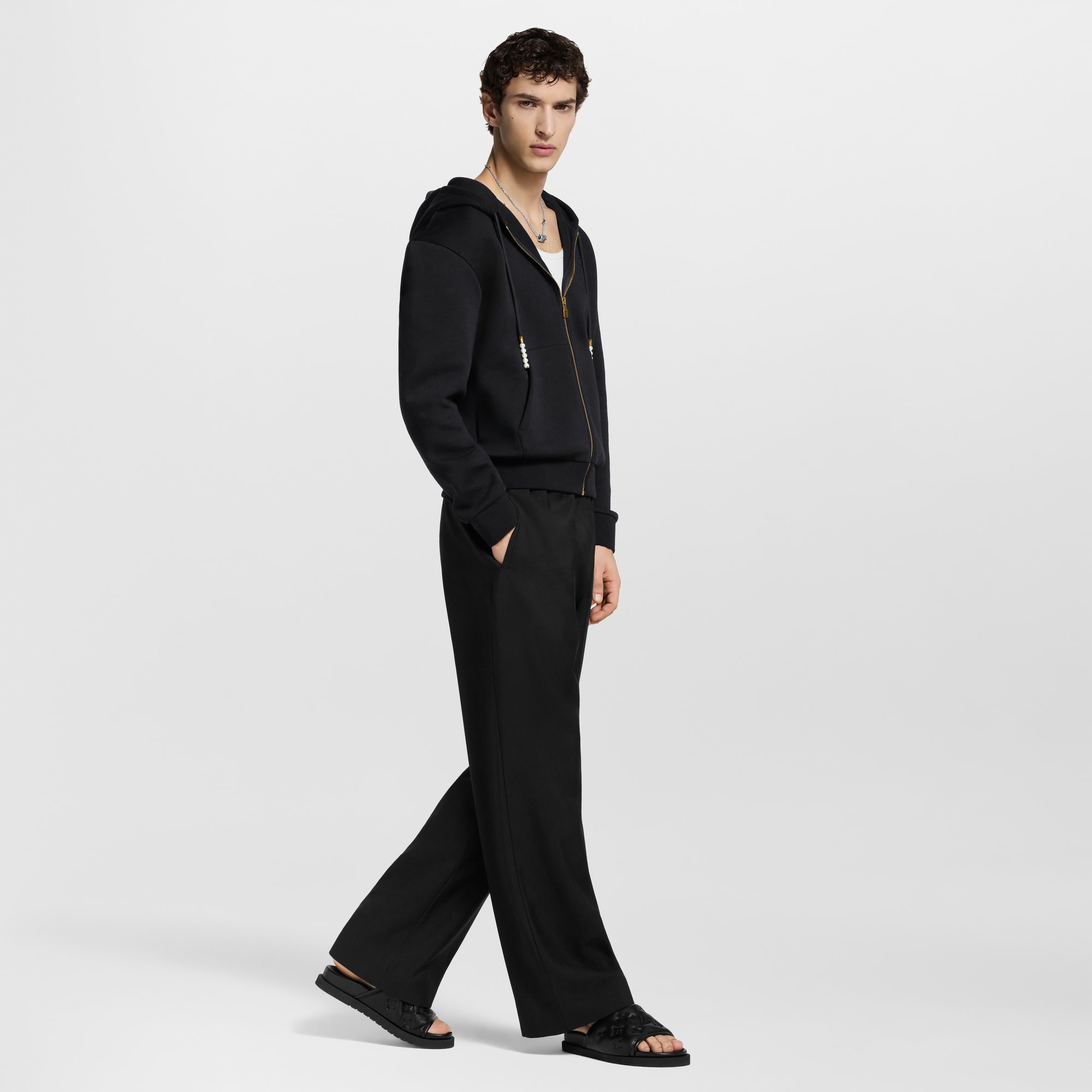  Sapatos Chinelos Chinelo Miami | Louis Vuitton ® (Zoom no Produto)