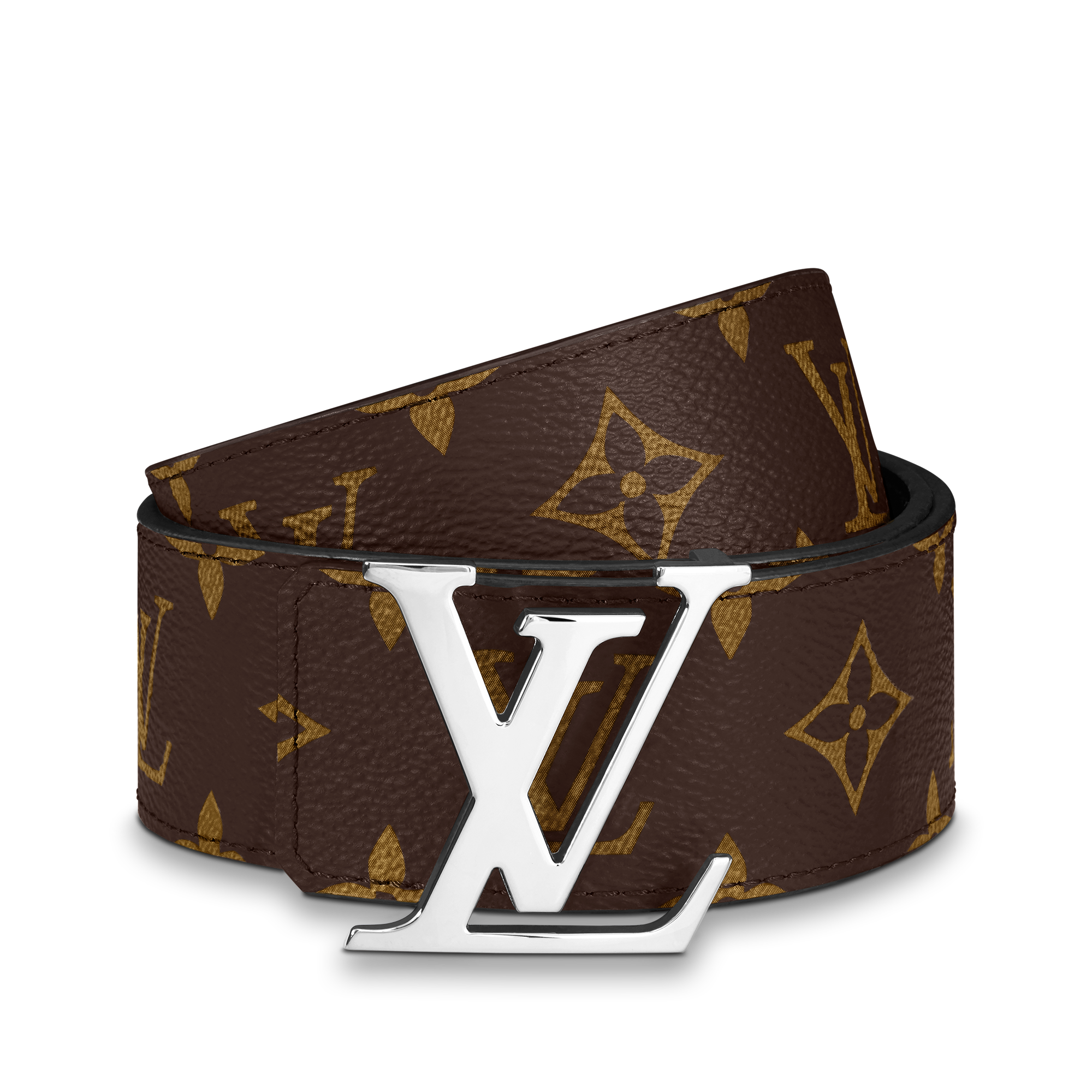 Monogram Macassar Acessórios Cintos CINTO LV INITIALES REVERSÍVEL 40 MM  | Louis Vuitton ® (Zoom no Produto)