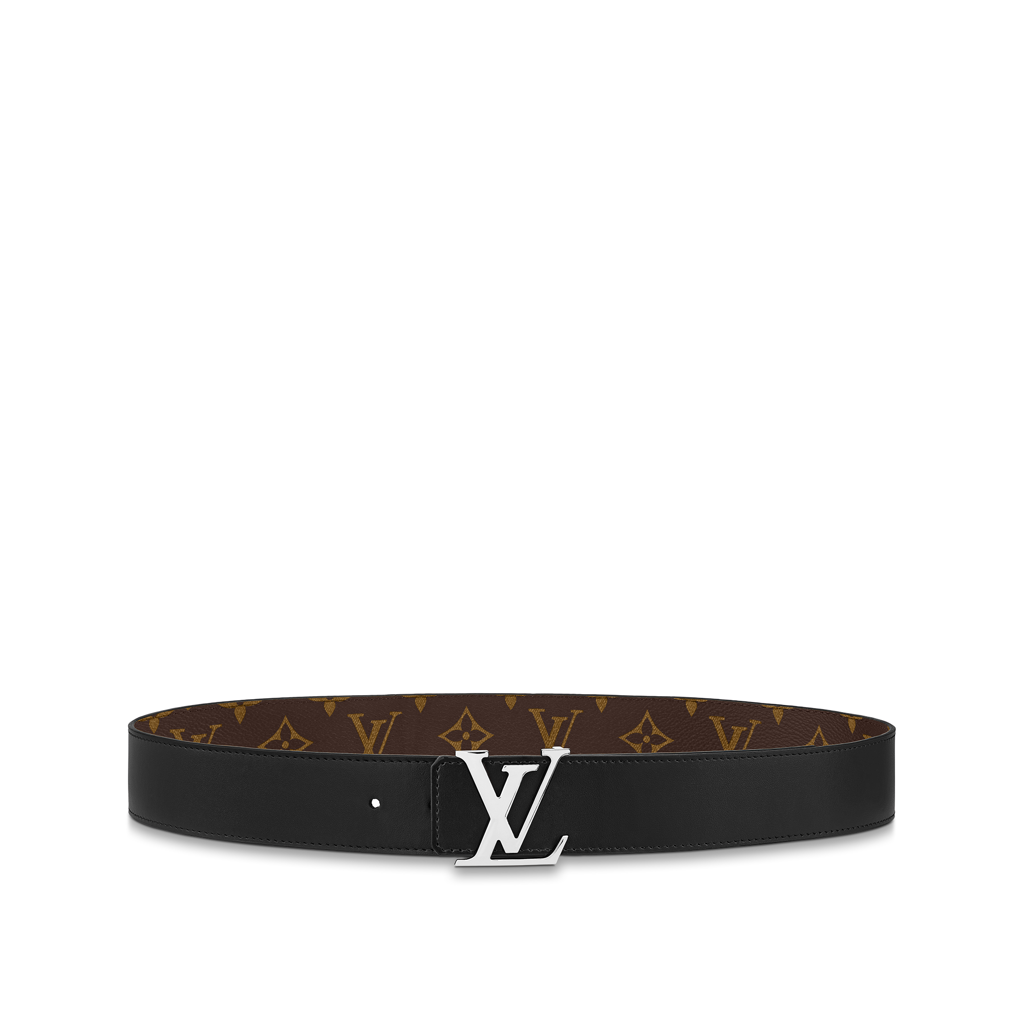 Monogram Macassar Acessórios Cintos CINTO LV INITIALES REVERSÍVEL 40 MM  | Louis Vuitton ® (Zoom no Produto)