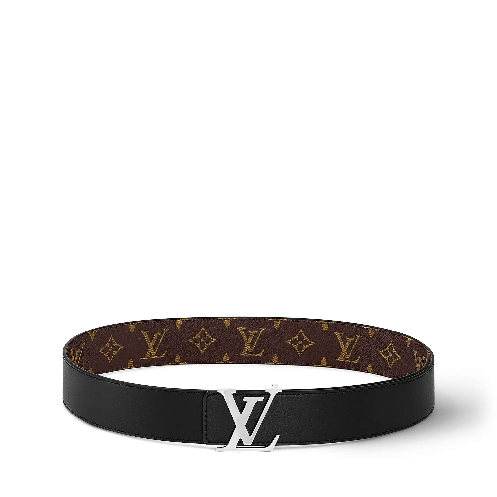 Monogram Macassar Acessórios Cintos CINTO LV INITIALES REVERSÍVEL 40 MM  | Louis Vuitton ® (Zoom no Produto)