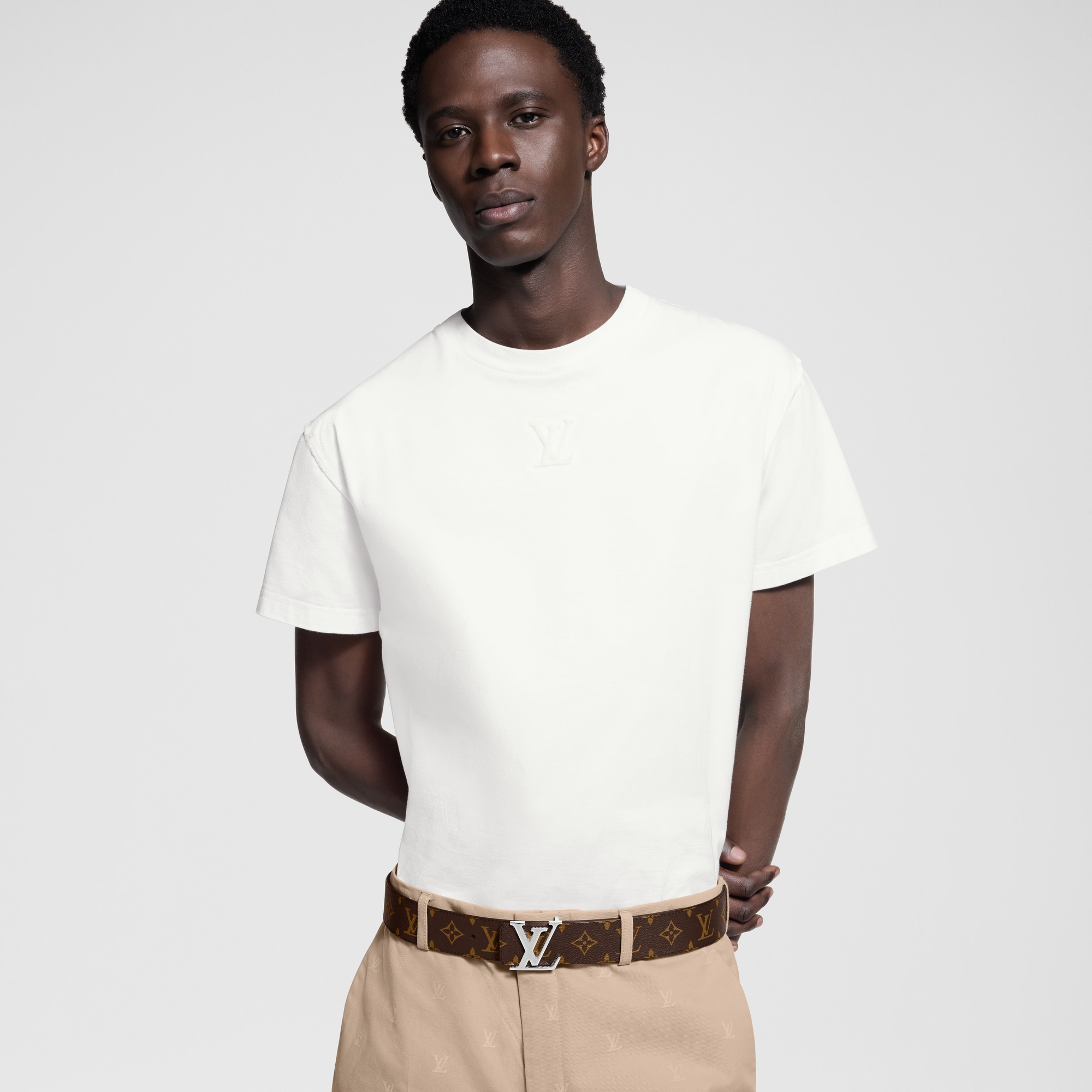 Monogram Macassar Acessórios Cintos CINTO LV INITIALES REVERSÍVEL 40 MM  | Louis Vuitton ® (Zoom no Produto)