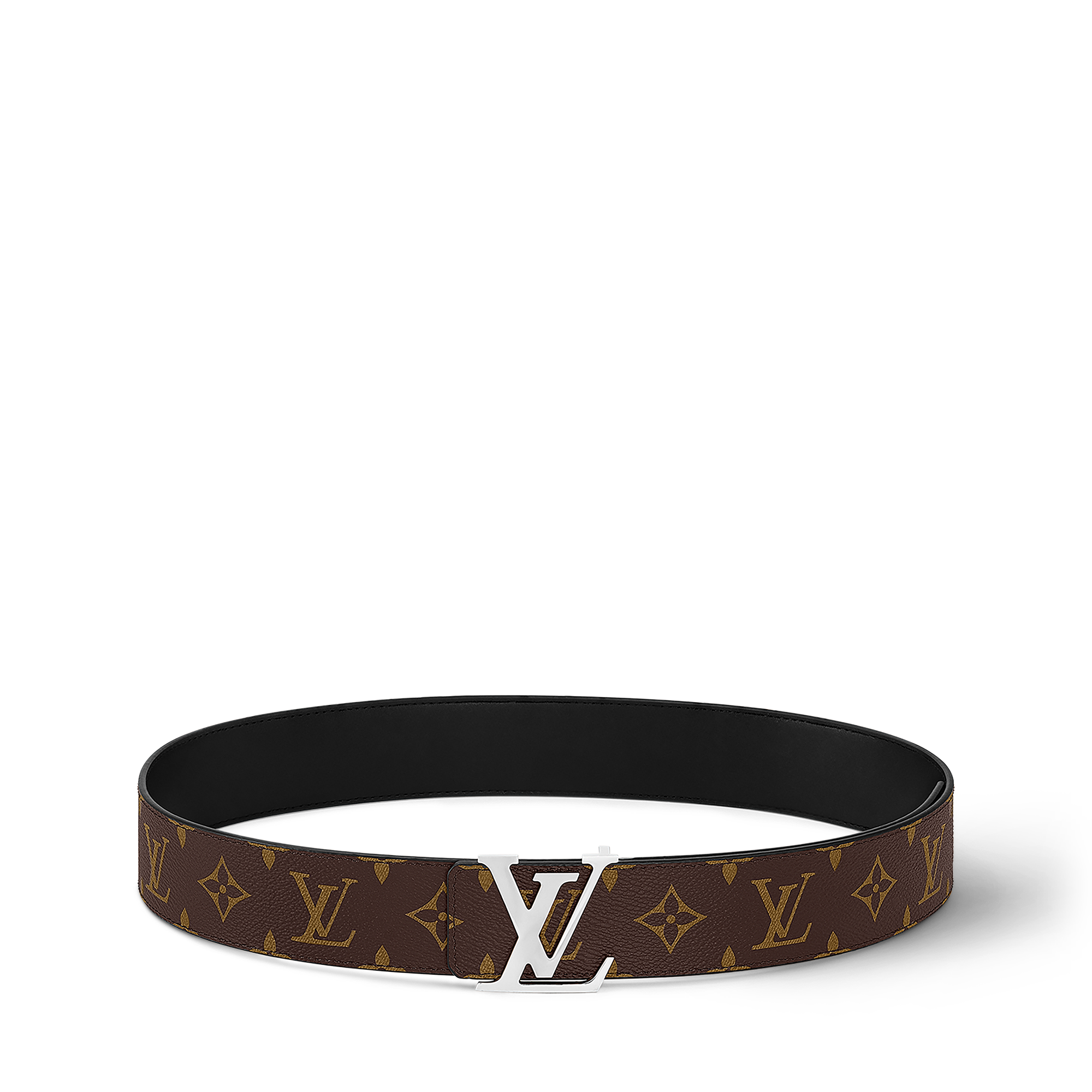 Monogram Macassar Acessórios Cintos CINTO LV INITIALES REVERSÍVEL 40 MM  | Louis Vuitton ® (Zoom no Produto)