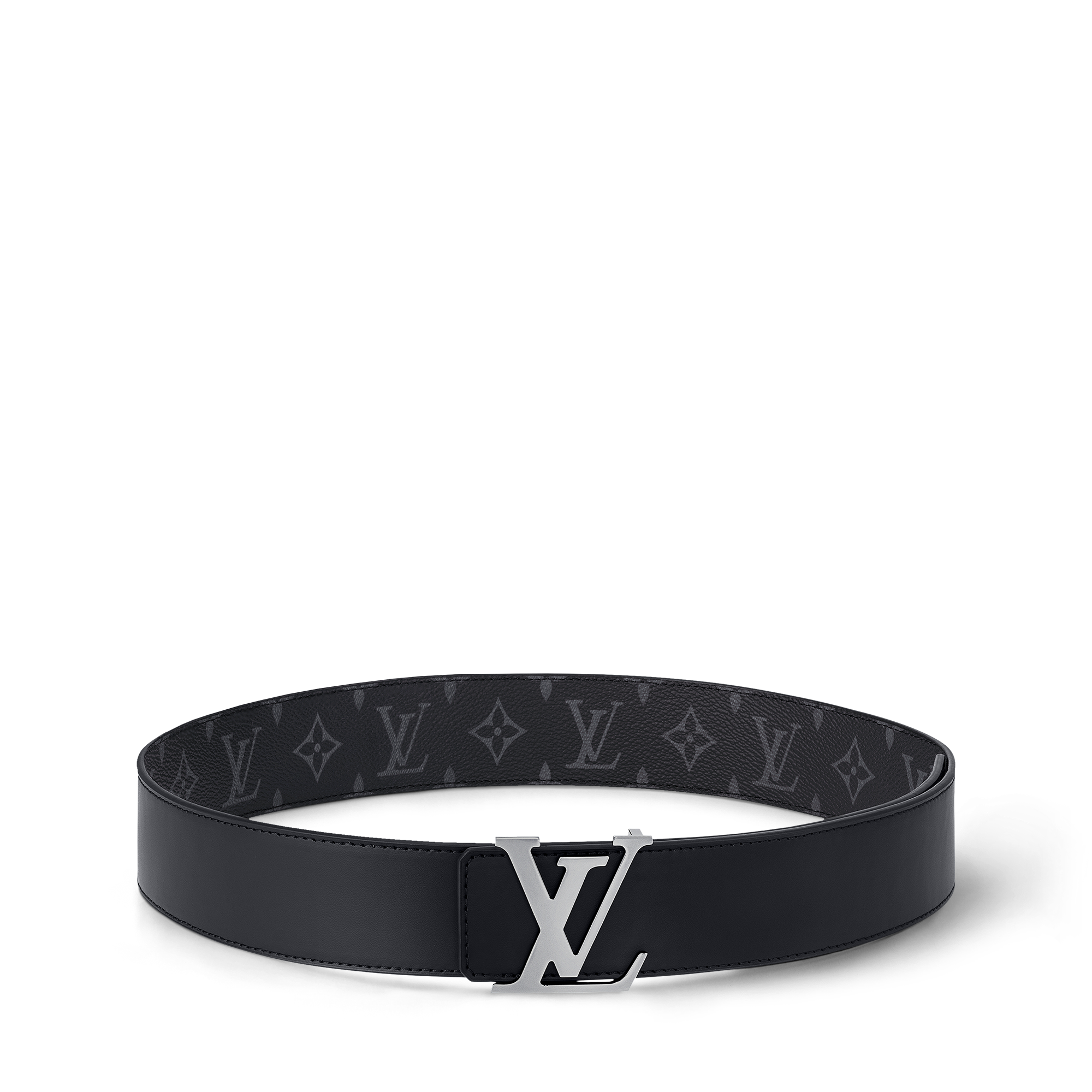 Monogram Eclipse Acessórios Cintos CINTO LV INITIALES REVERSÍVEL 40MM  | Louis Vuitton ® (Zoom no Produto)
