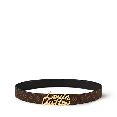 Acessórios Cintos Cinto LV Script 30 mm | Louis Vuitton ® (Zoom no Produto)
