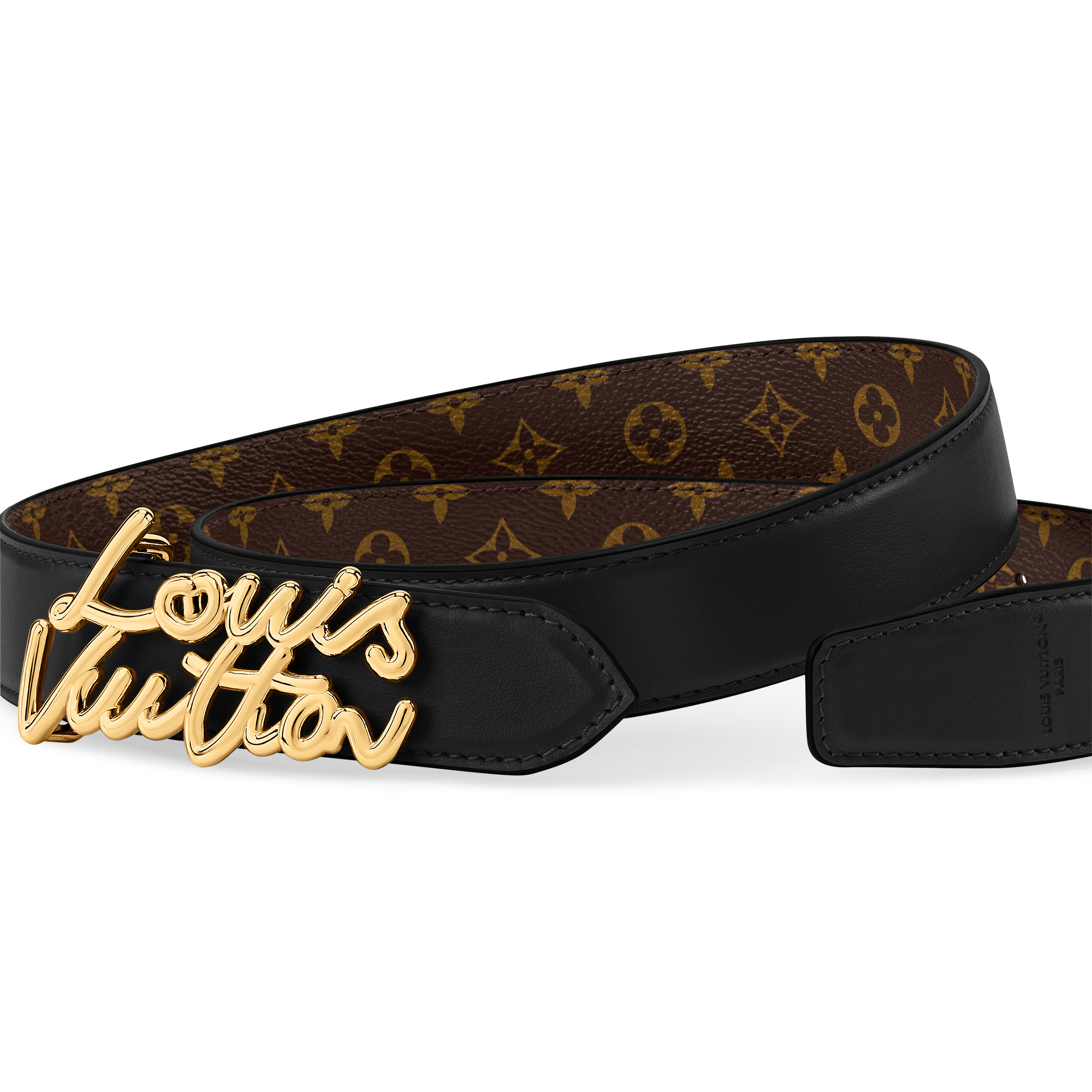 Acessórios Cintos Cinto LV Script 30 mm | Louis Vuitton ® (Zoom no Produto)