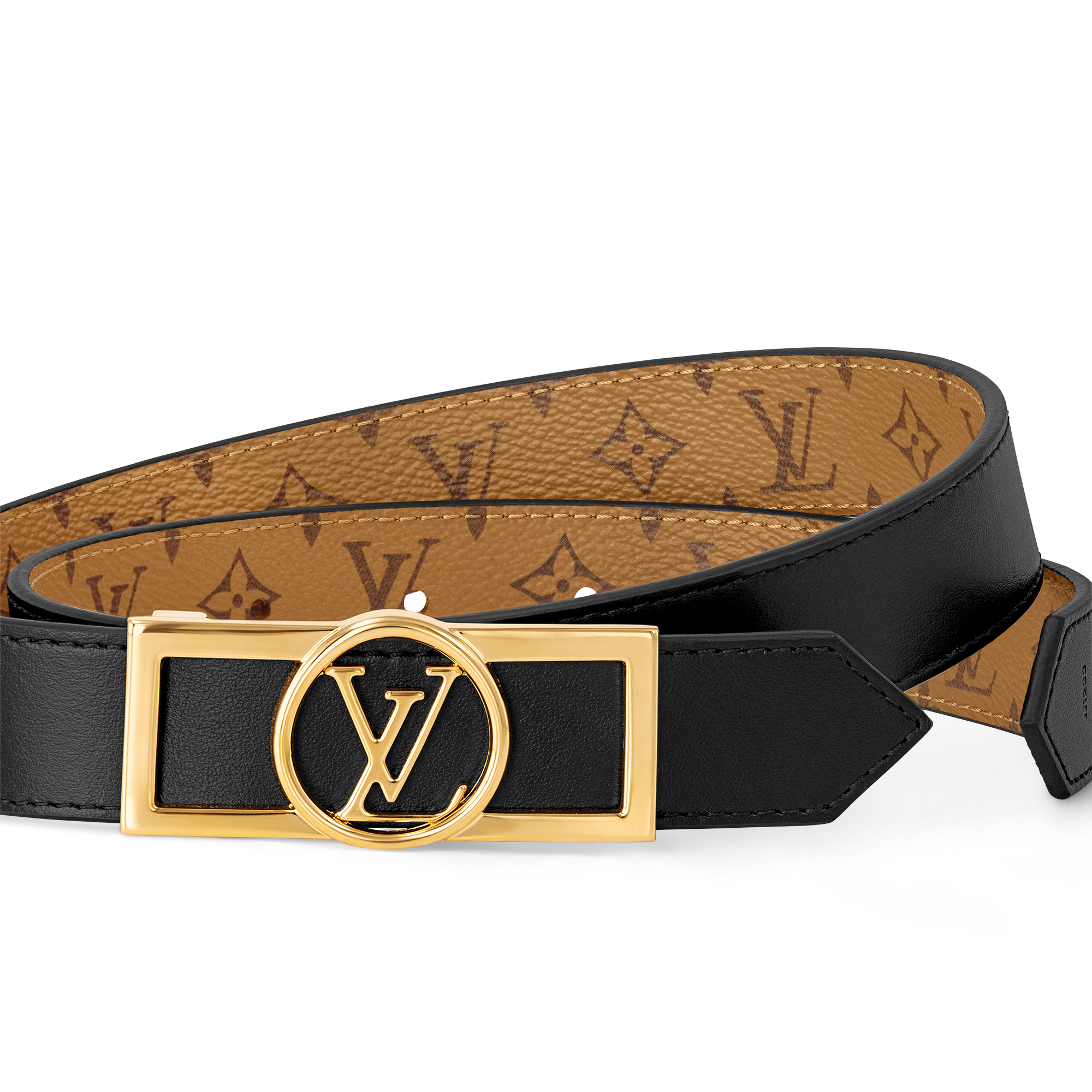 Outros Canvas Monogram Acessórios Cintos Cinto Reversível Dauphine 25 mm | Louis Vuitton ® (Zoom no Produto)