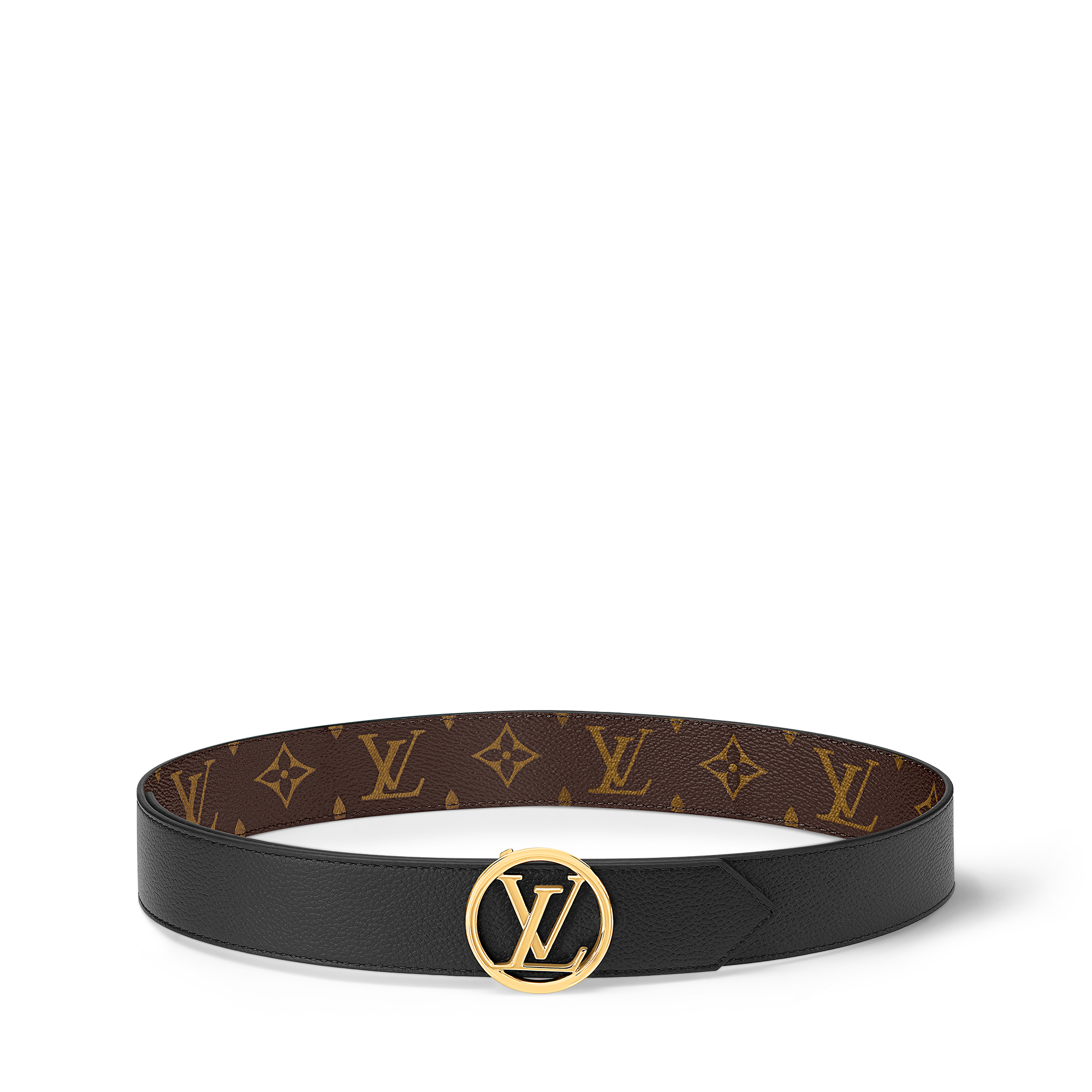 Monogram Acessórios Cintos Cinto Reversível LV Circle 35 mm | Louis Vuitton ® (Zoom no Produto)