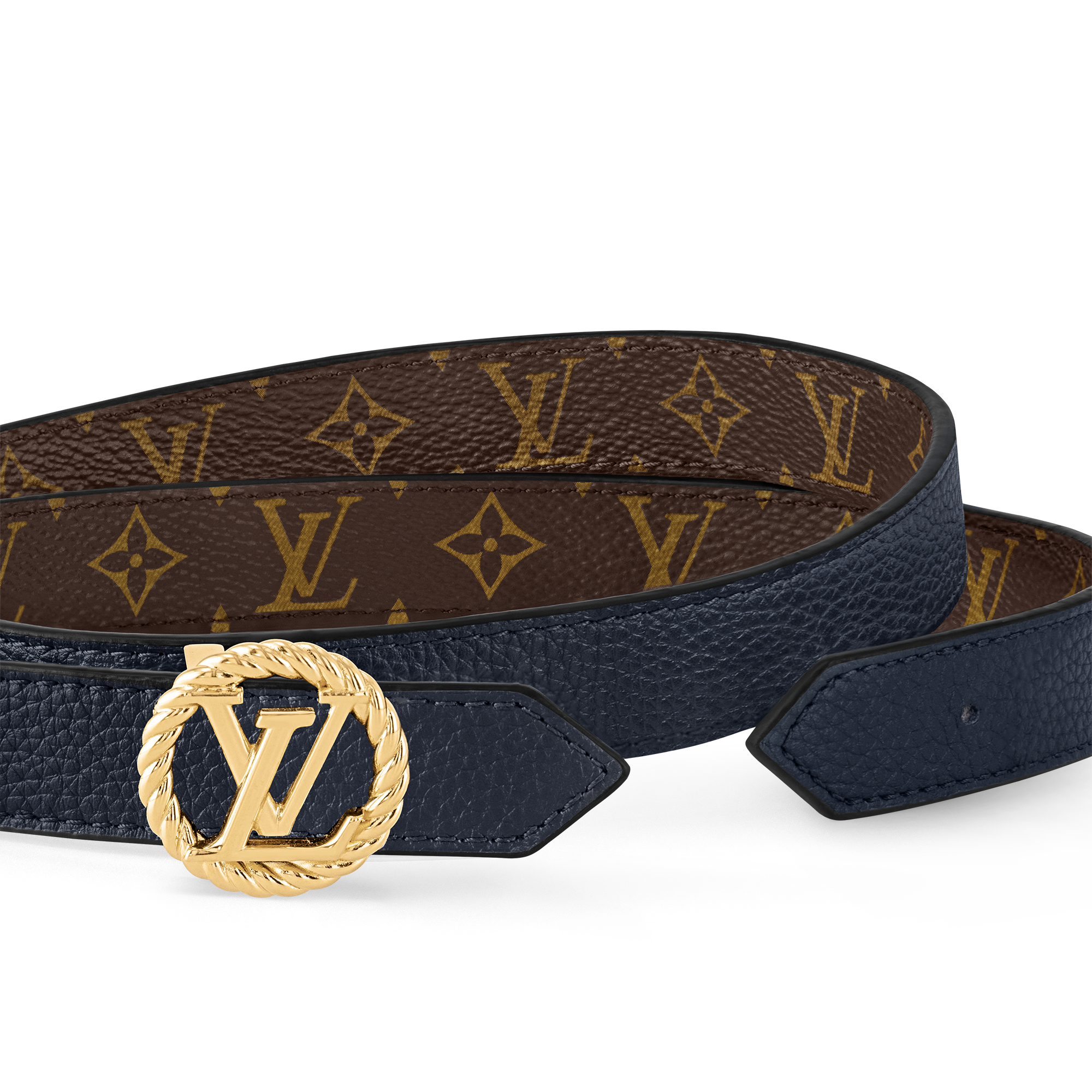 Monogram Acessórios Cintos Cinto Reversível LV Circle Nautical 20 mm | Louis Vuitton ® (Zoom no Produto)