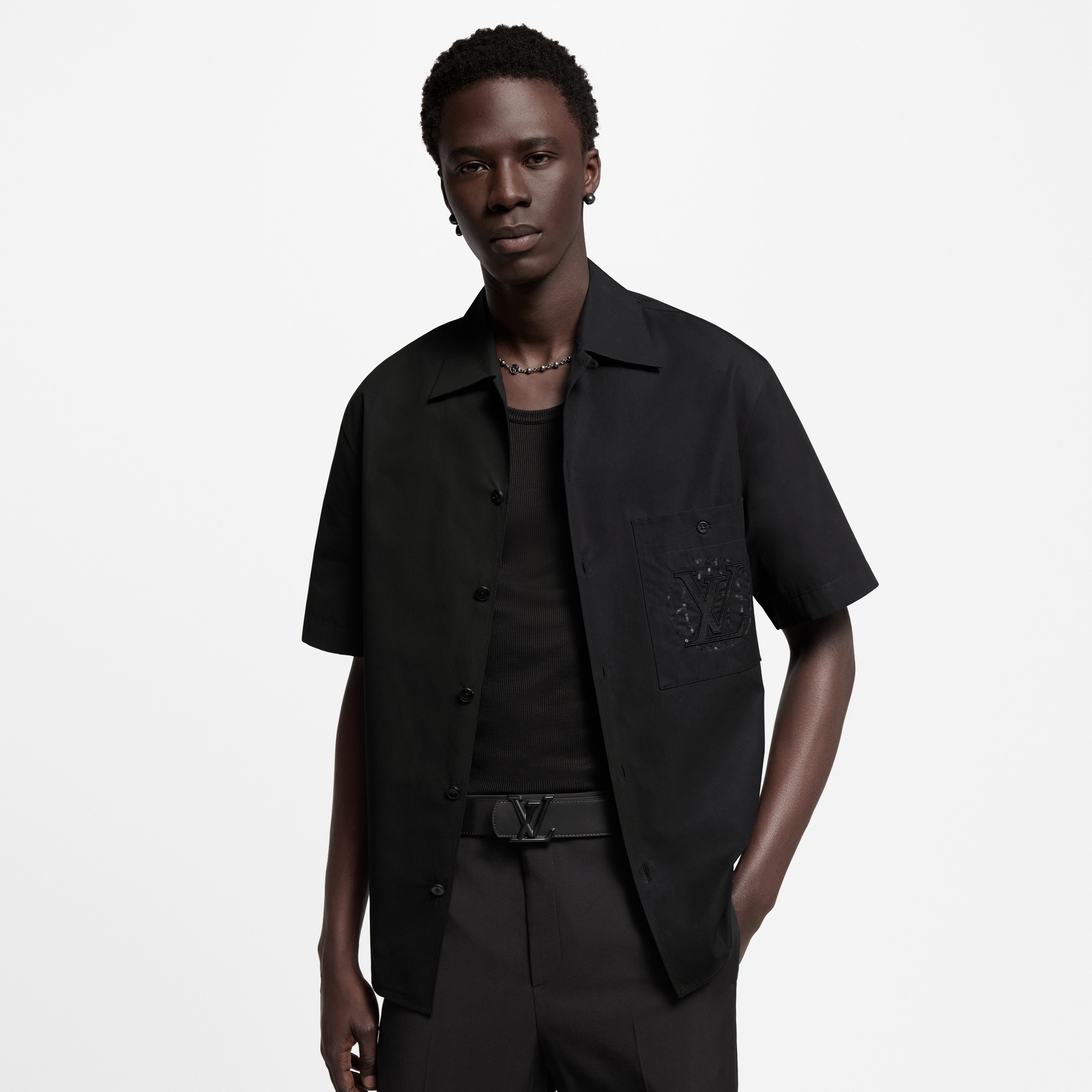 Monogram Eclipse Acessórios Cintos Cinto Reversível LV Dimension 40 mm | Louis Vuitton ® (Zoom no Produto)