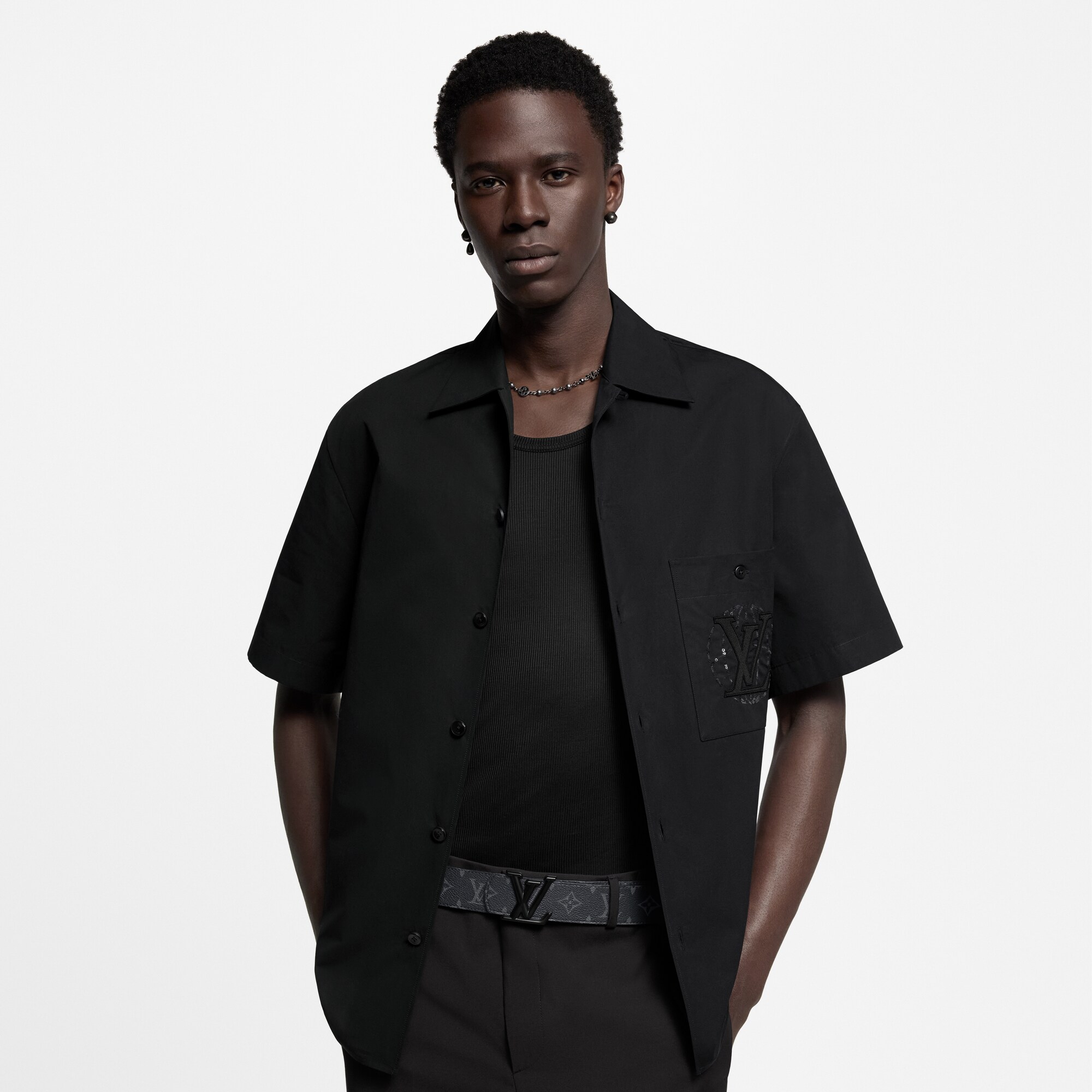 Monogram Eclipse Acessórios Cintos Cinto Reversível LV Dimension 40 mm | Louis Vuitton ® (Zoom no Produto)