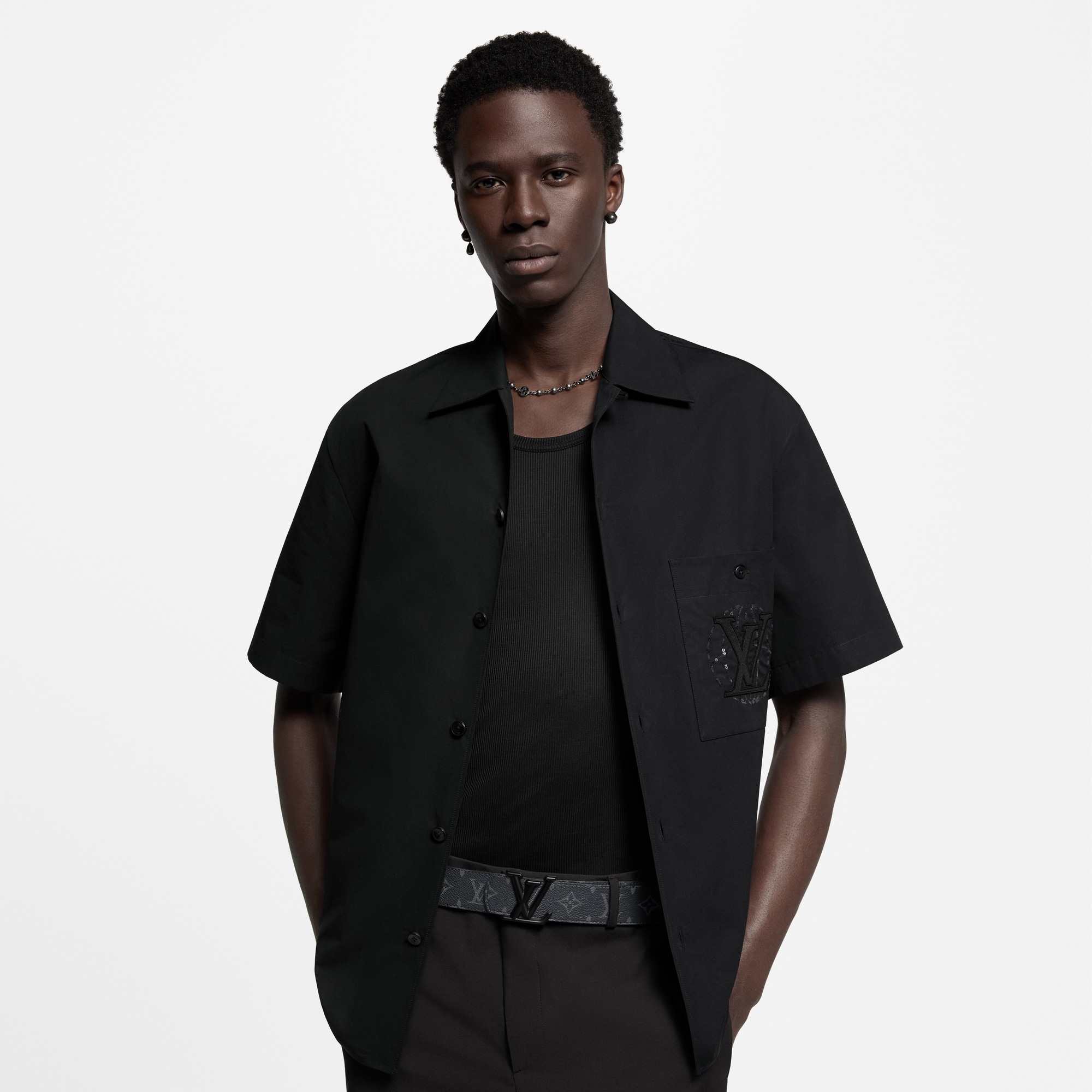 Monogram Eclipse Acessórios Cintos Cinto Reversível LV Dimension 40 mm | Louis Vuitton ® (Zoom no Produto)