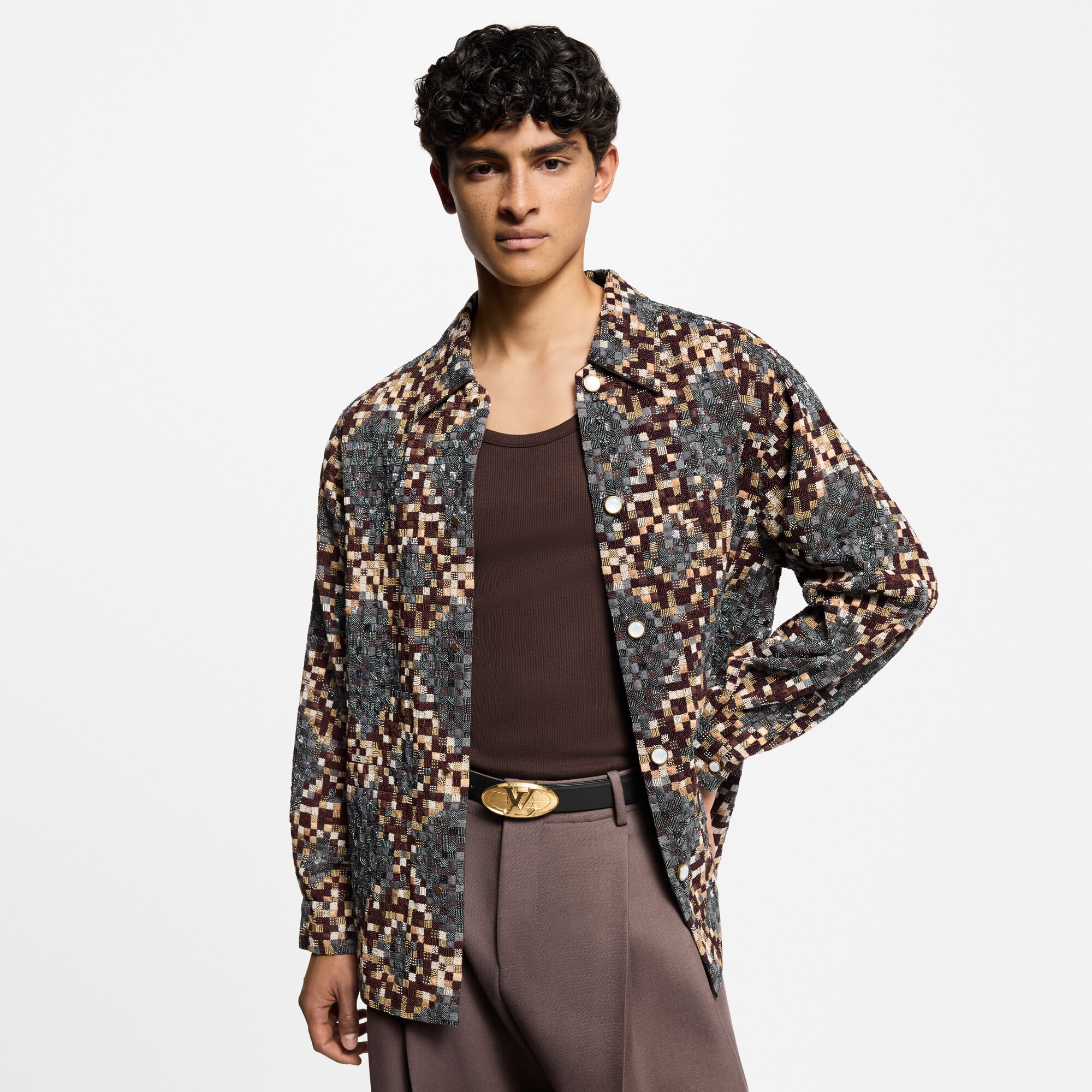  Acessórios Cintos Cinto Reversível LV Fiction 30 mm | Louis Vuitton ® (Zoom no Produto)