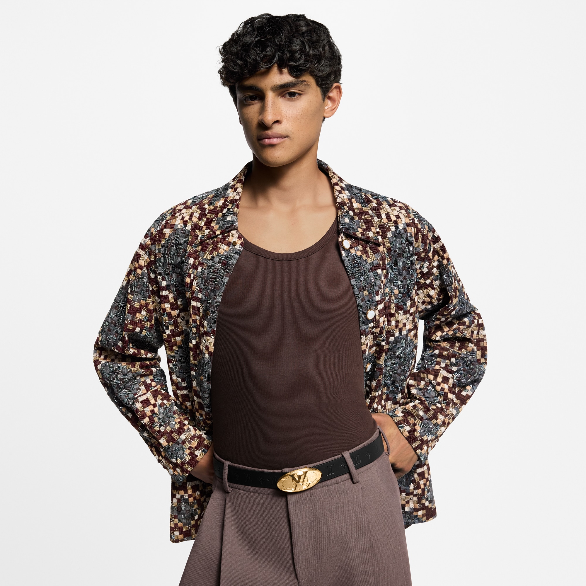  Acessórios Cintos Cinto Reversível LV Fiction 30 mm | Louis Vuitton ® (Zoom no Produto)