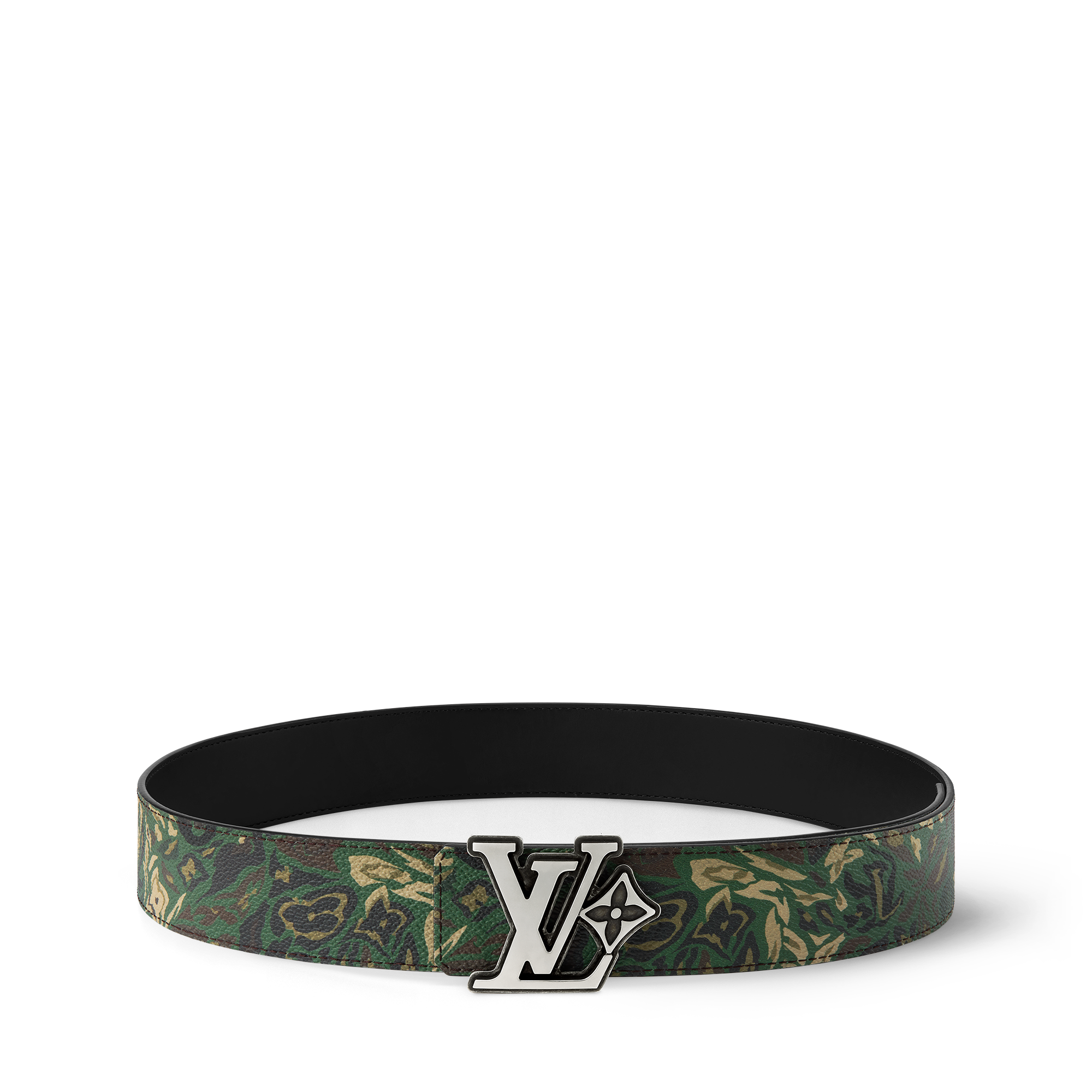  Acessórios Cintos Cinto Reversível LV Flower Camoflage 40 mm | Louis Vuitton ® (Zoom no Produto)