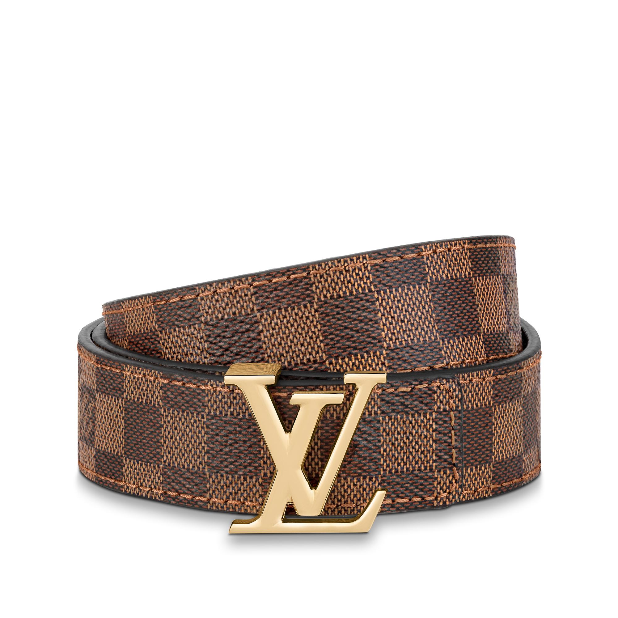 Damier Ébène Acessórios Novidades Cinto Reversível LV Iconic 25 mm | Louis Vuitton ® (Zoom no Produto)