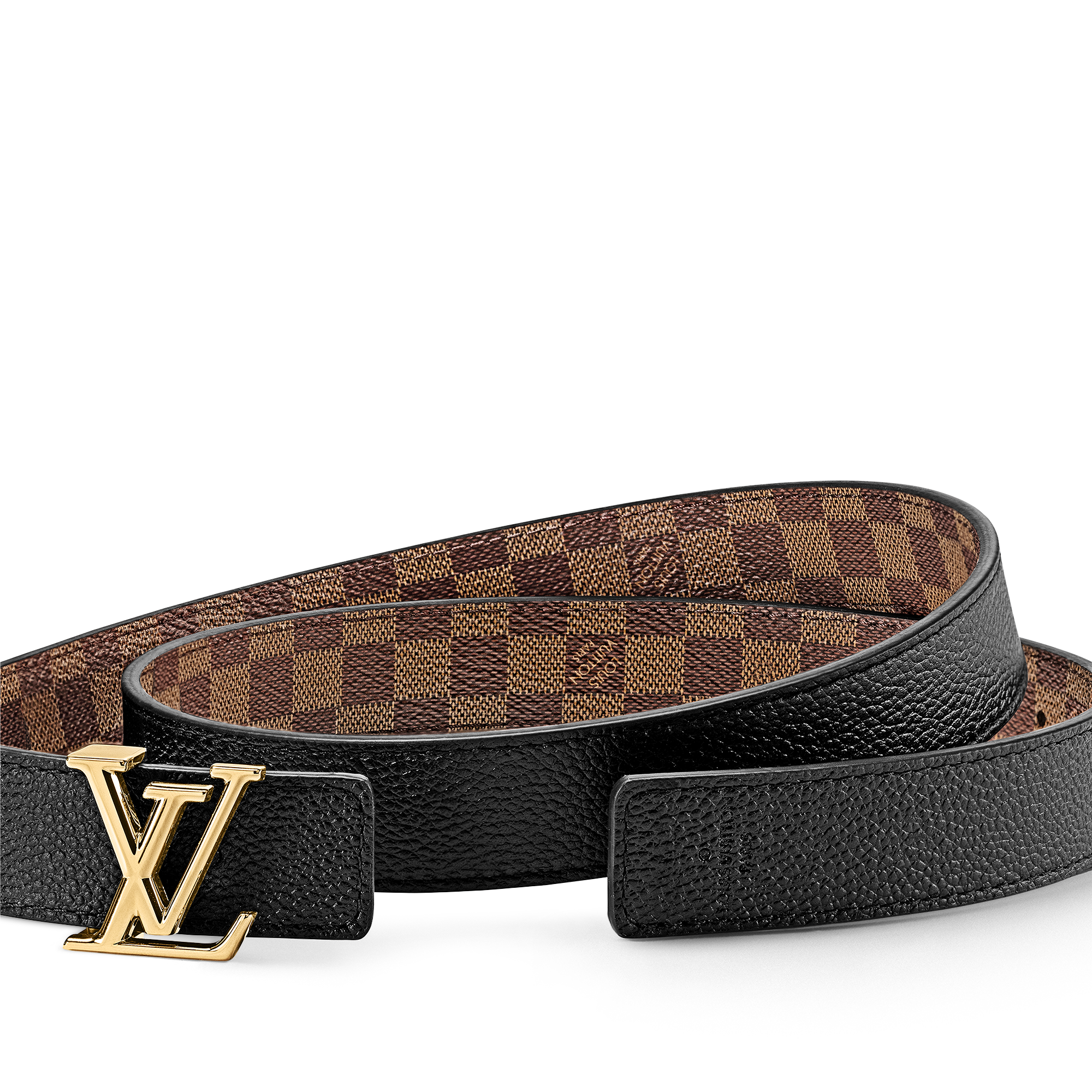 Damier Ébène Acessórios Novidades Cinto Reversível LV Iconic 25 mm | Louis Vuitton ® (Zoom no Produto)