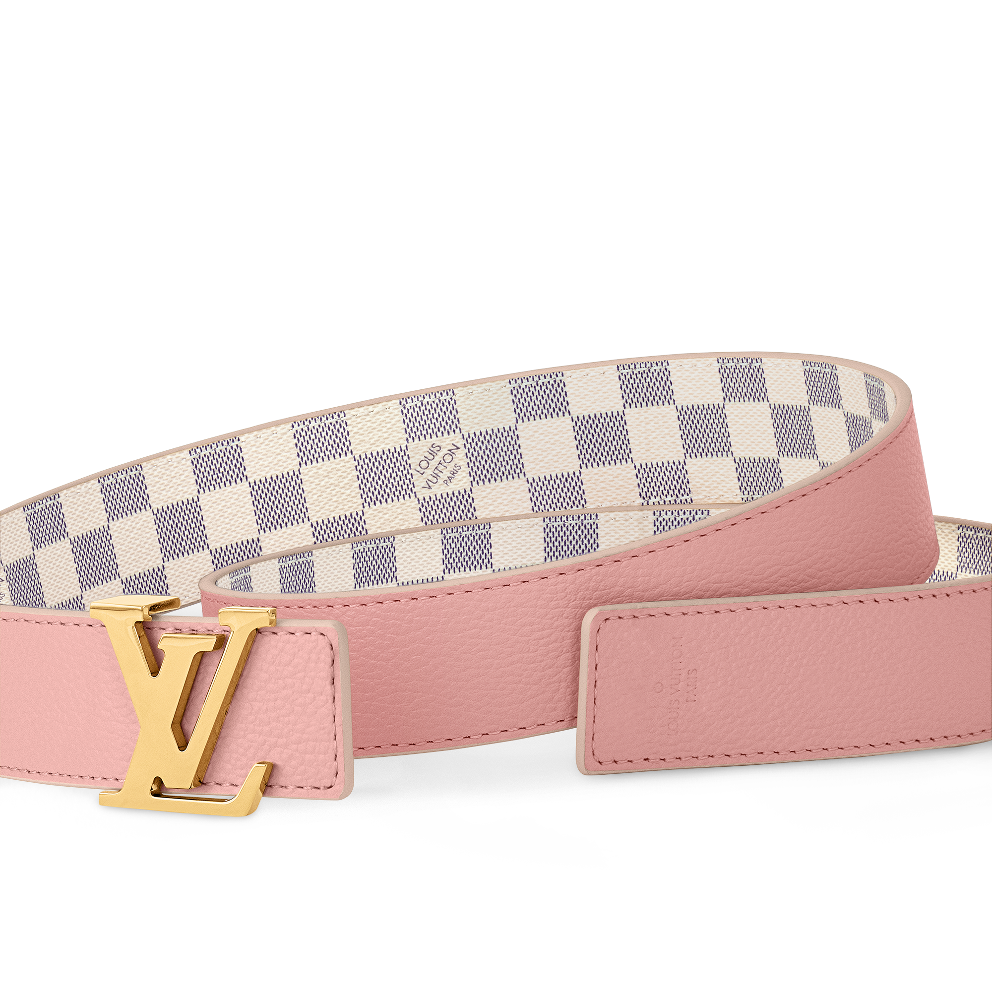 Damier Azur Canvas Acessórios Cintos Cinto Reversível LV Initiales 30 mm | Louis Vuitton ® (Zoom no Produto)