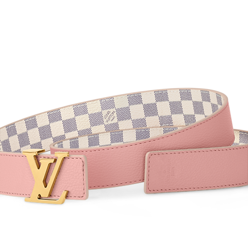 Damier Azur Canvas Acessórios Cintos Cinto Reversível LV Initiales 30 mm | Louis Vuitton ® (Zoom no Produto)