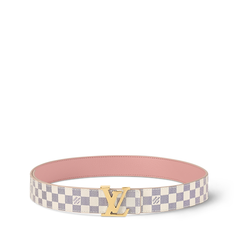 Damier Azur Canvas Acessórios Cintos Cinto Reversível LV Initiales 30 mm | Louis Vuitton ® (Zoom no Produto)