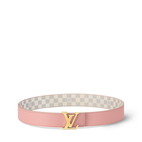 Damier Azur Canvas Acessórios Cintos Cinto Reversível LV Initiales 30 mm | Louis Vuitton ® (Zoom no Produto)