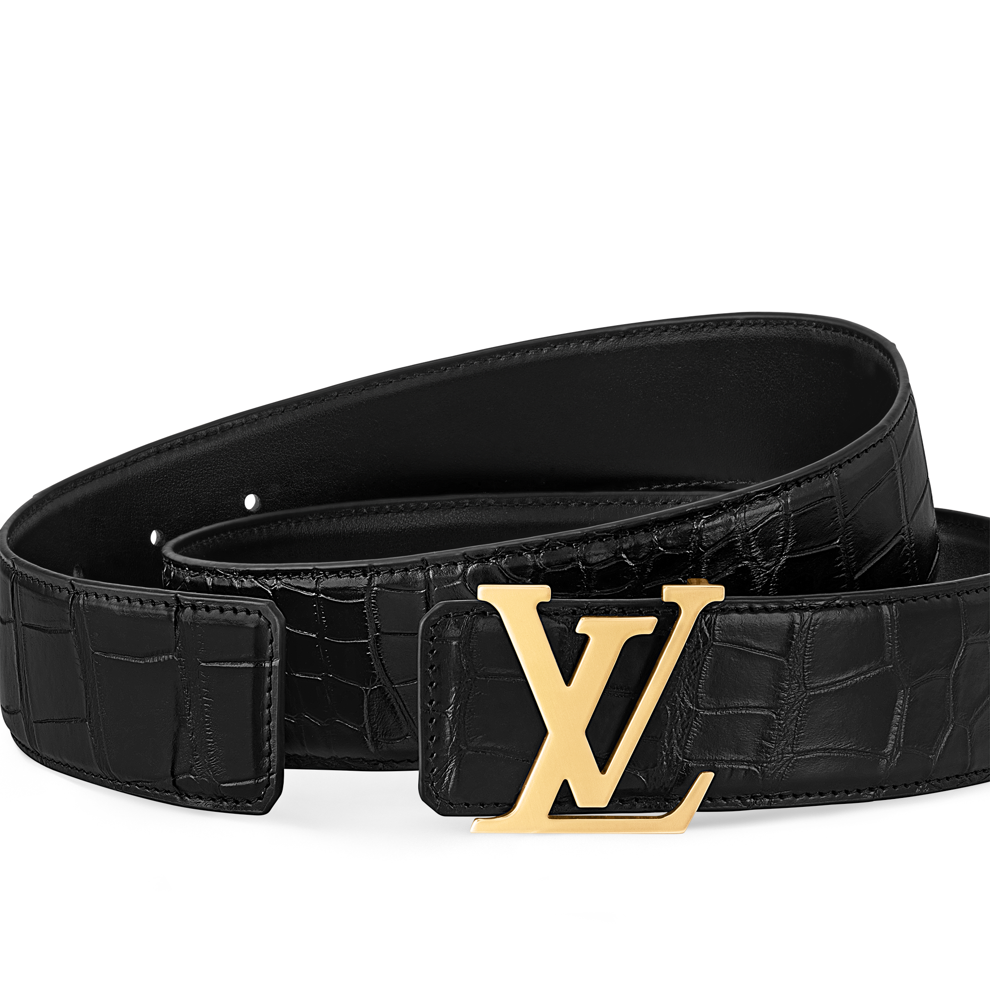Crocodilien Brillant Acessórios Cintos Cinto Reversível LV Initiales 40 mm | Louis Vuitton ® (Zoom no Produto)