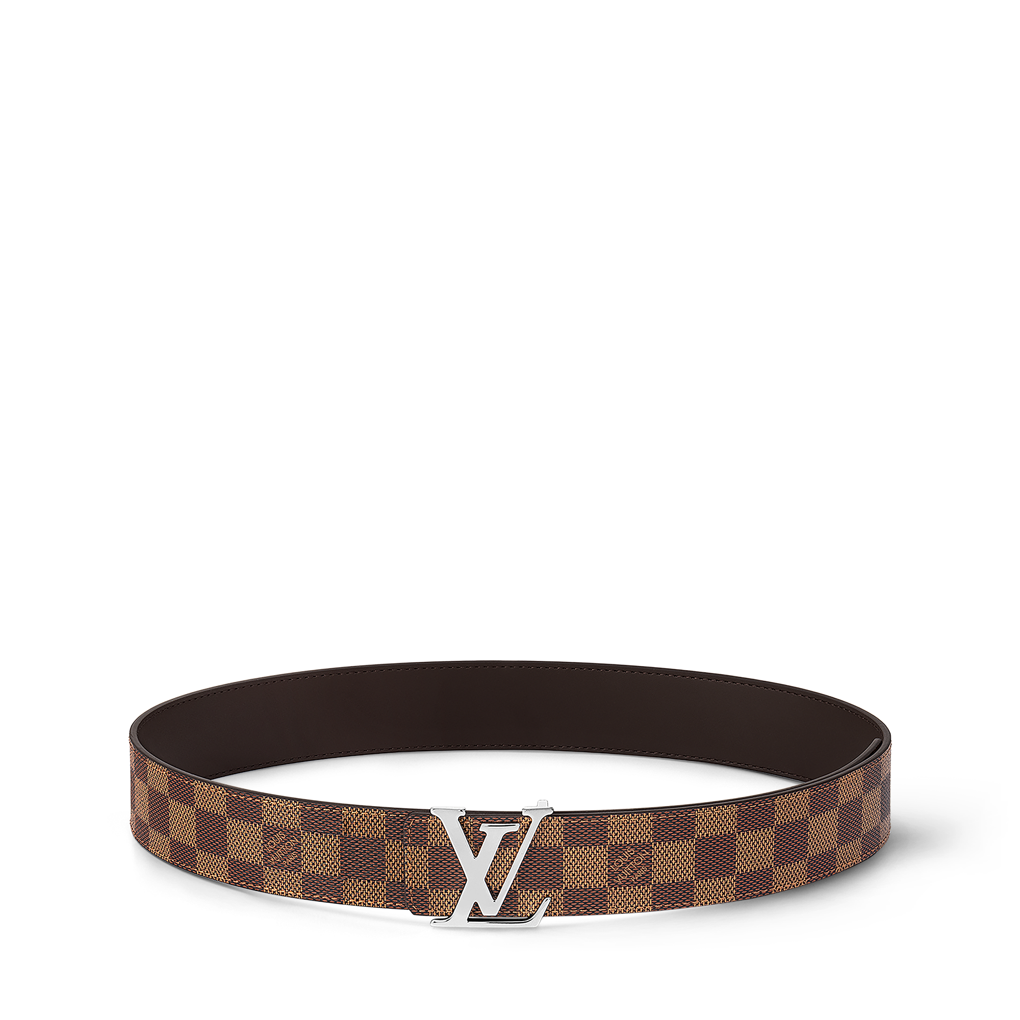 Damier Ébène Acessórios Cintos Cinto Reversível LV Initiales 40MM | Louis Vuitton ® (Zoom no Produto)