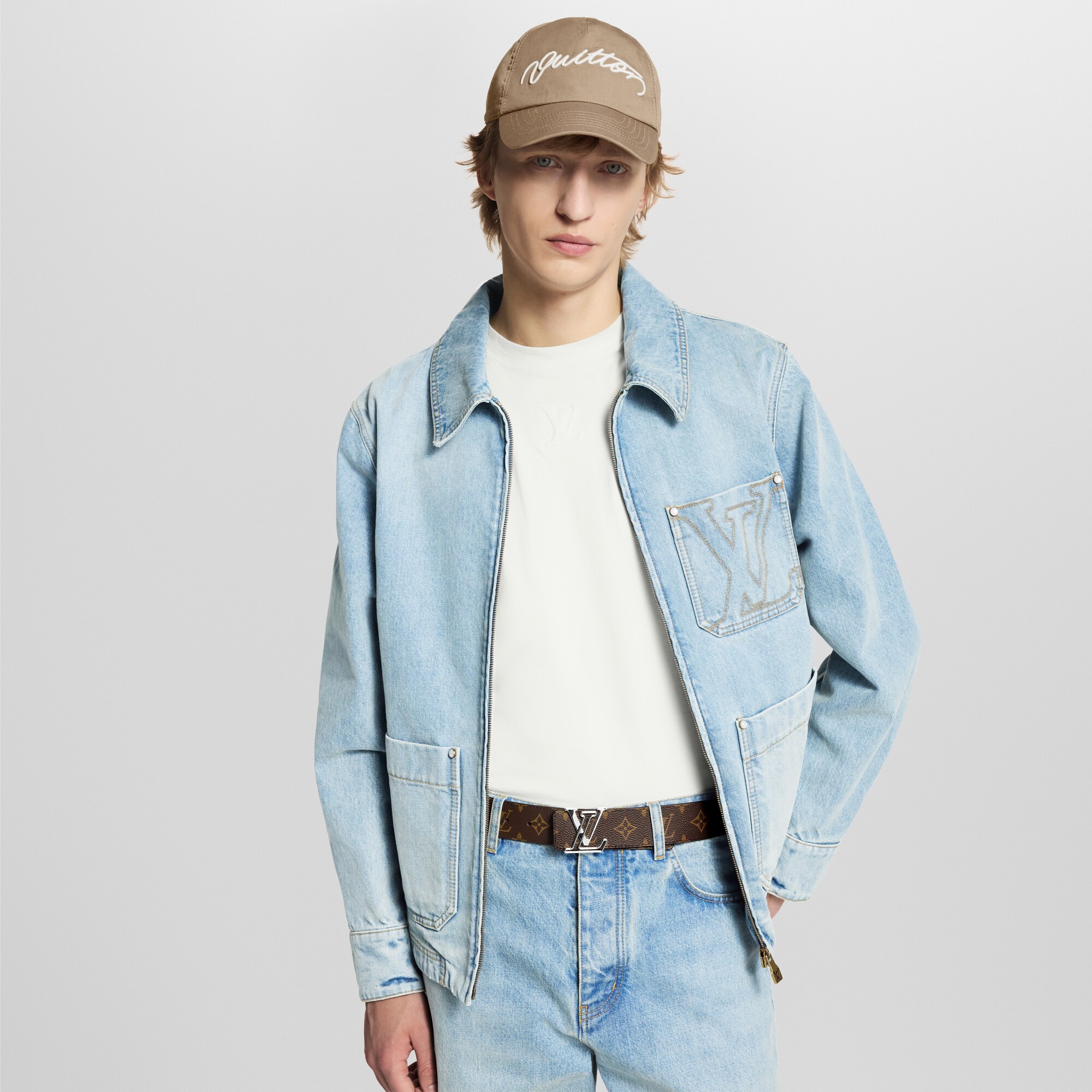 Monogram Acessórios Cintos Cinto Reversível LV Line 40 mm | Louis Vuitton ® (Zoom no Produto)