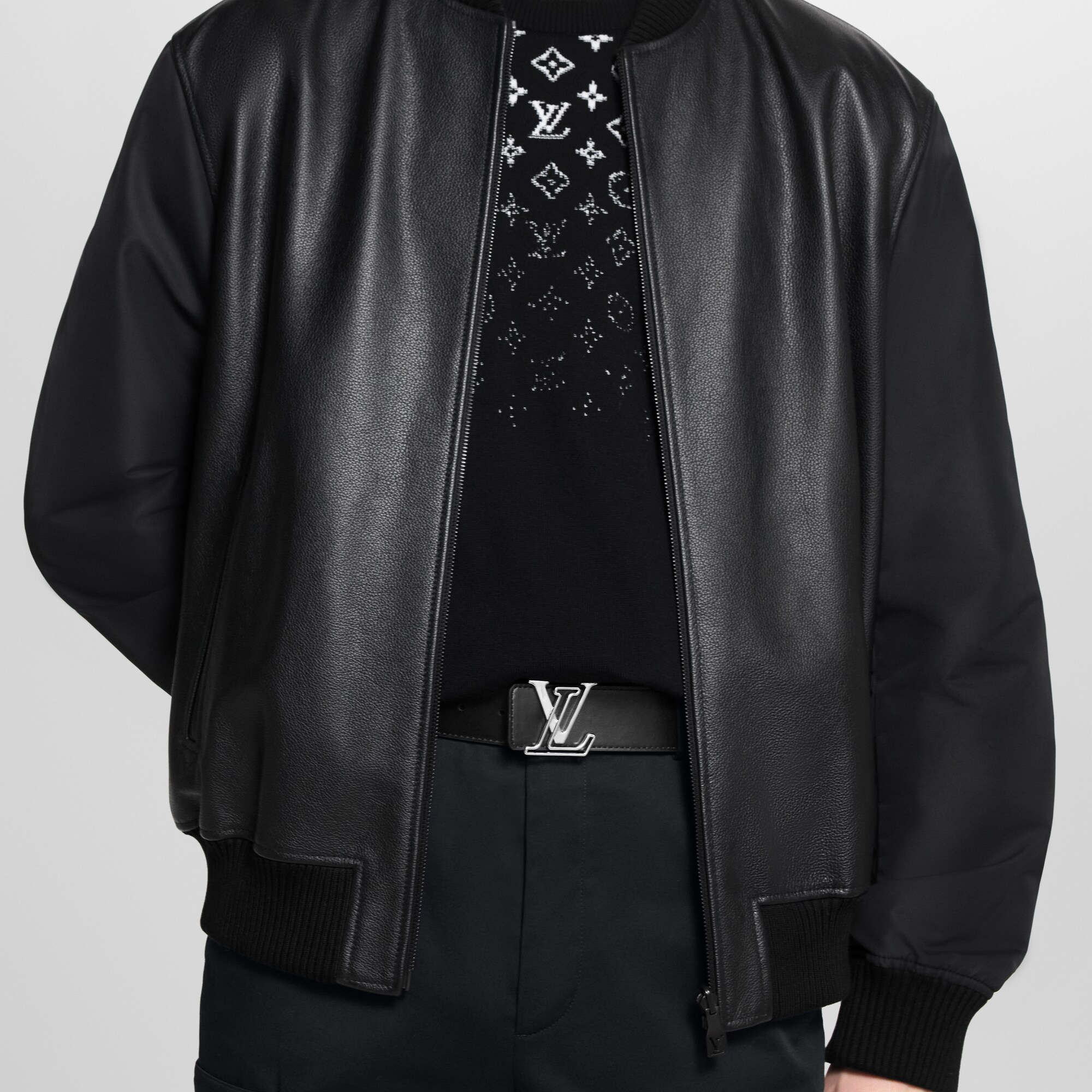 Monogram Eclipse Acessórios Cintos Cinto Reversível LV Line 40 mm | Louis Vuitton ® (Zoom no Produto)