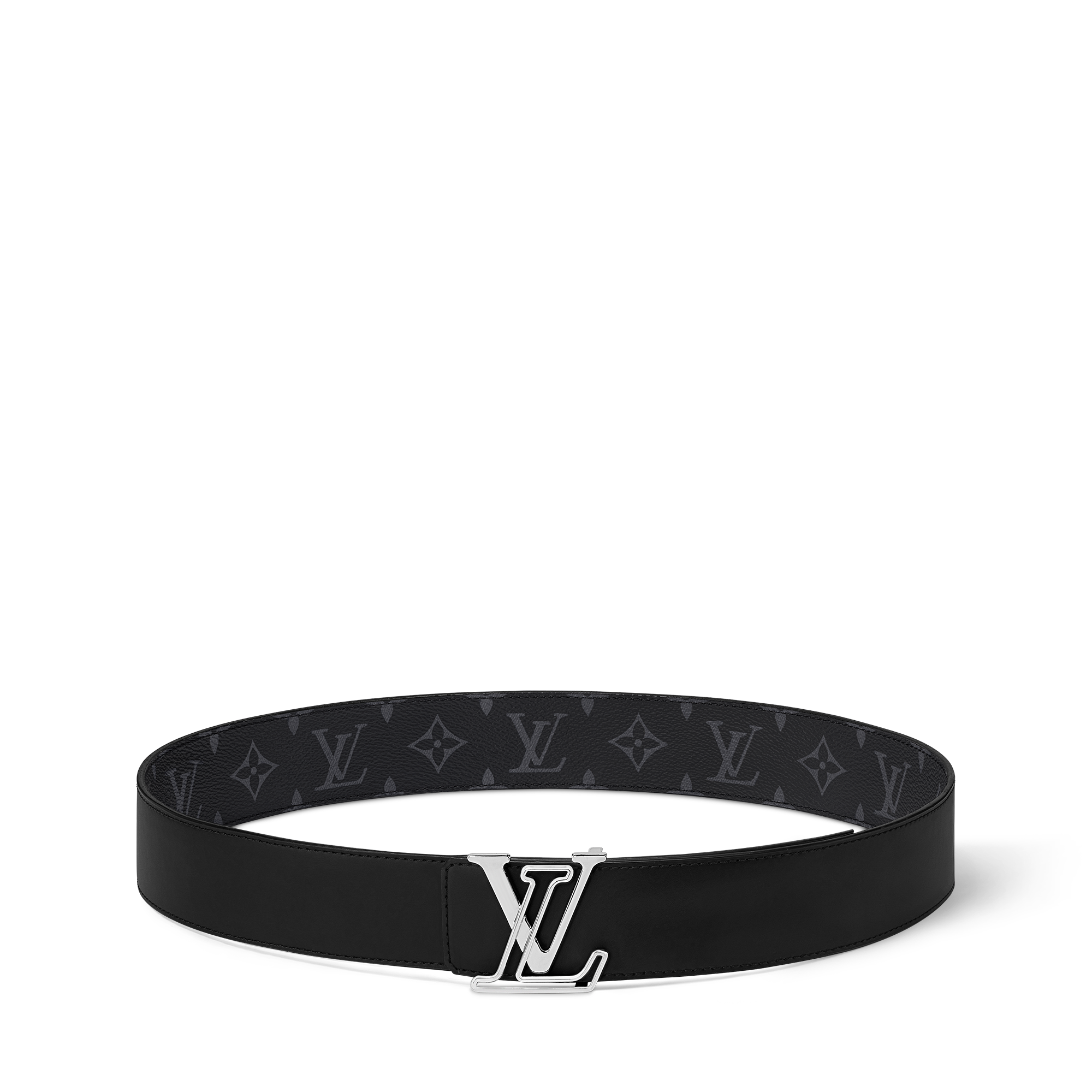 Monogram Eclipse Acessórios Cintos Cinto Reversível LV Line 40 mm | Louis Vuitton ® (Zoom no Produto)