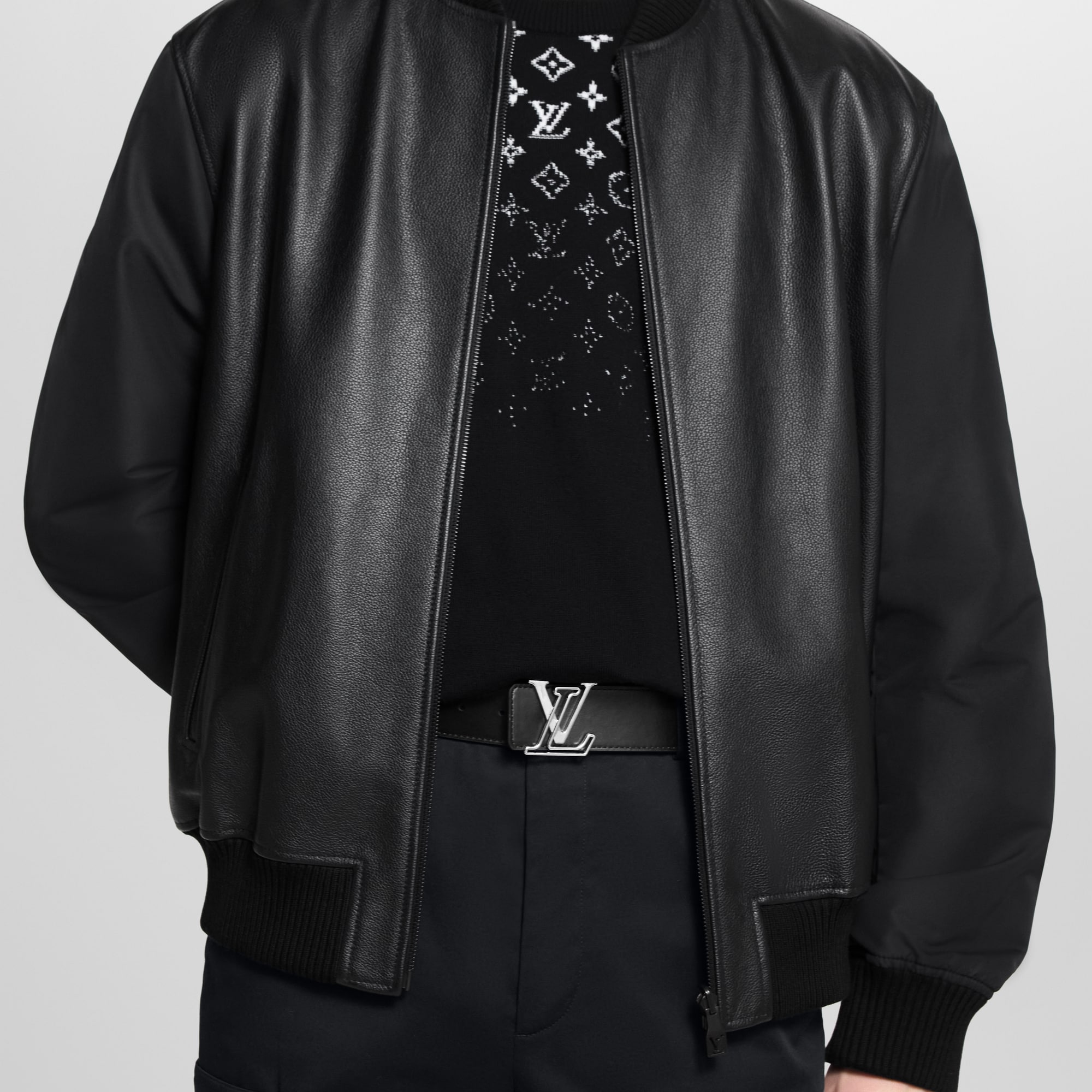 Monogram Eclipse Acessórios Cintos Cinto Reversível LV Line 40 mm | Louis Vuitton ® (Zoom no Produto)