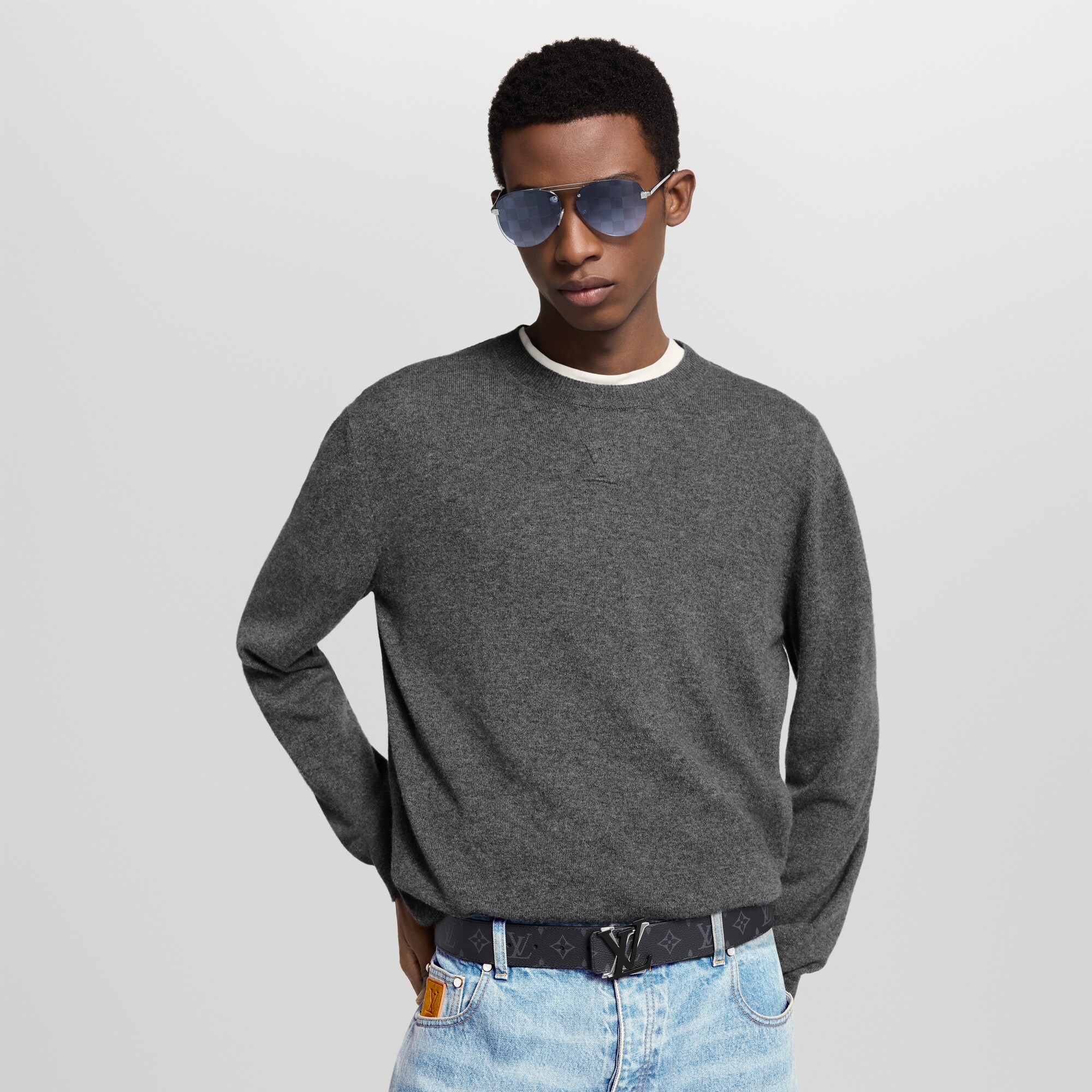 Monogram Eclipse Acessórios Cintos Cinto Reversível LV Shake 40 mm | Louis Vuitton ® (Zoom no Produto)