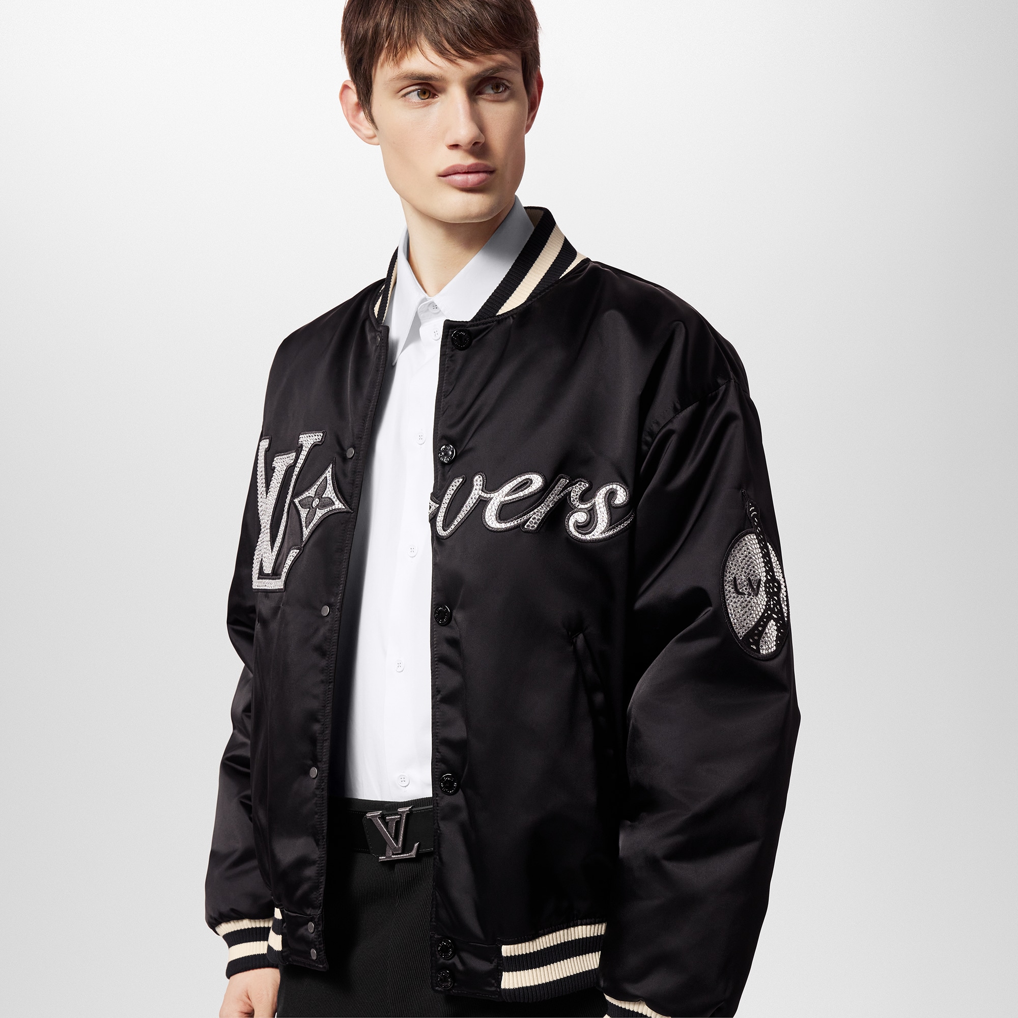 Monogram Eclipse Acessórios Cintos Cinto Reversível LV Stitch 40 mm | Louis Vuitton ® (Zoom no Produto)