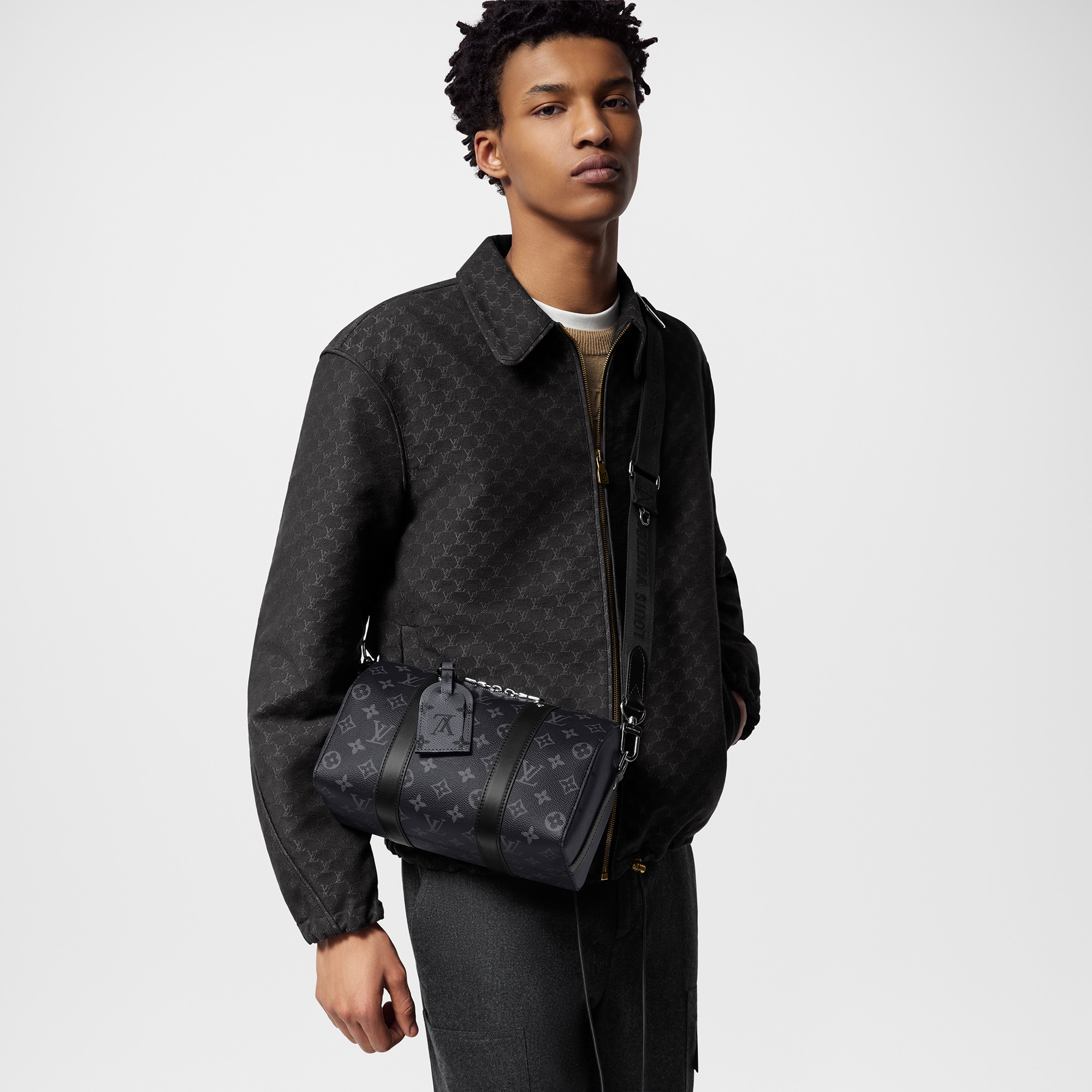 Monogram Eclipse Holiday Presentes para Ele City Keepall | Louis Vuitton ® (Zoom no Produto)