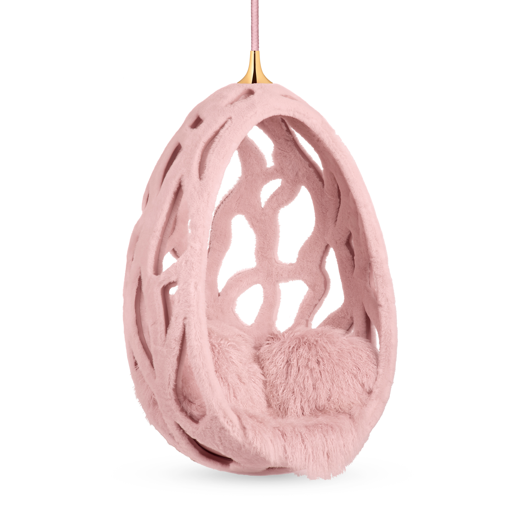 Pele Casa e Arte do Jantar Móveis Cocoon Fur de Fernando e Humberto Campana | Louis Vuitton ® (Zoom no Produto)