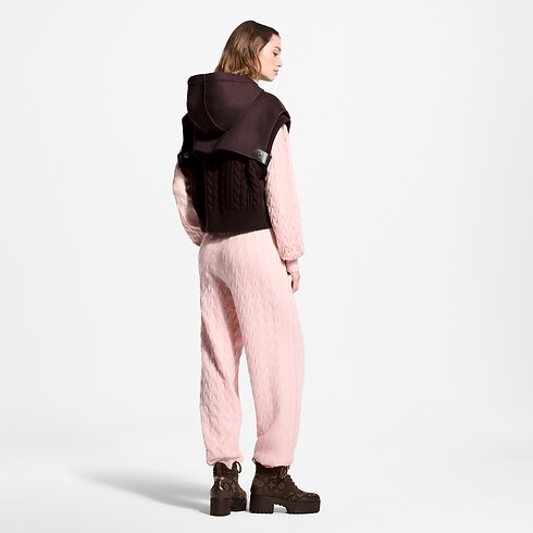 Ready-to-Wear Casacos e Jaquetas Colete com Detalhe em Tricô e Zíper | Louis Vuitton ® (Zoom no Produto)