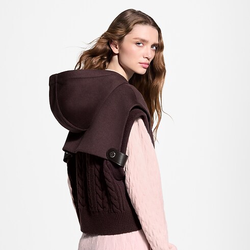 Ready-to-Wear Casacos e Jaquetas Colete com Detalhe em Tricô e Zíper | Louis Vuitton ® (Zoom no Produto)